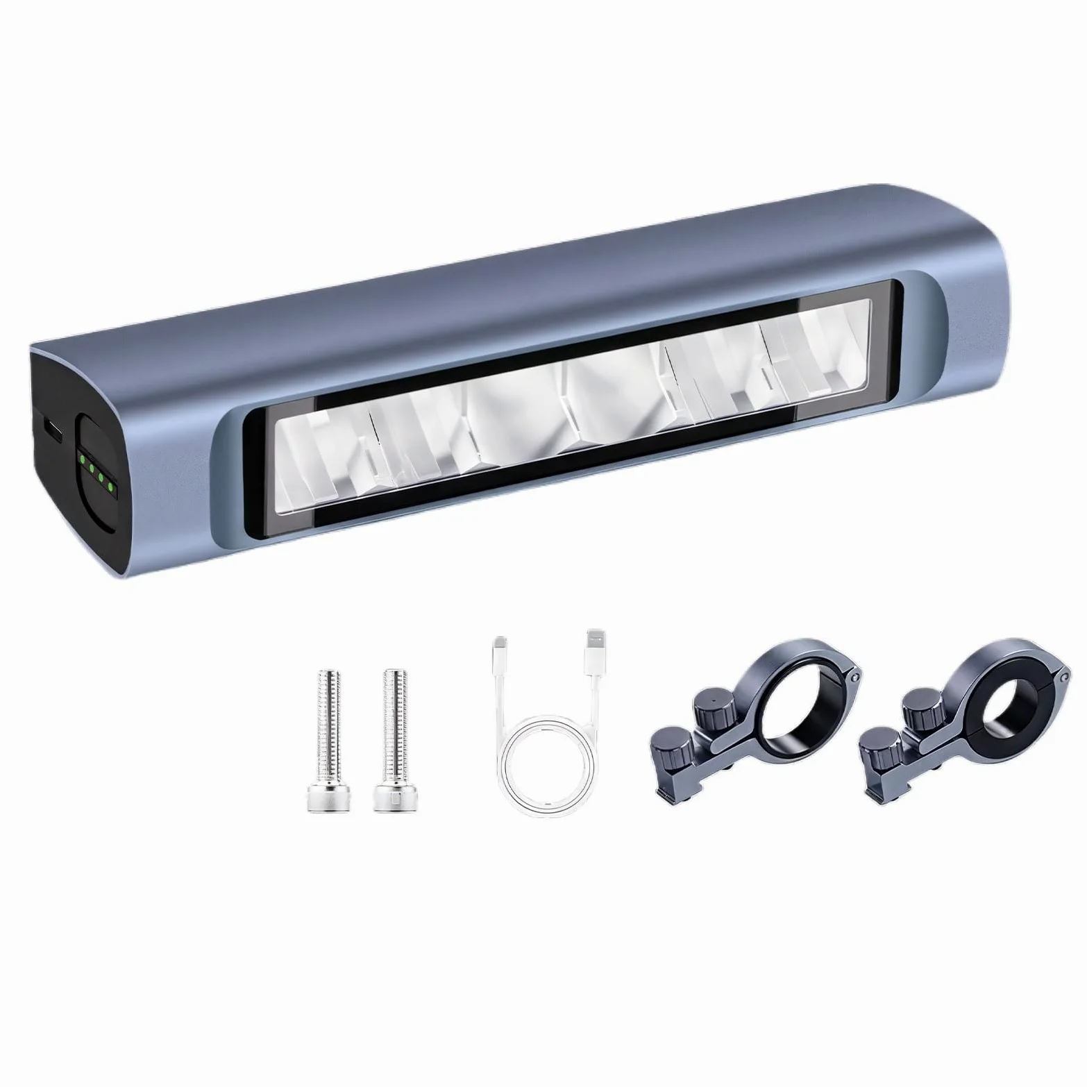 Luz para bicicleta, faro impermeable de 3400 lm con haz de corte y diseño antirreflejos, montaje deslizante para ciclismo nocturno seguro