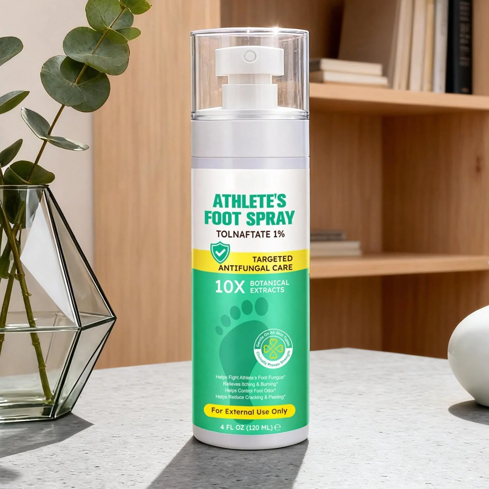 Spray para pies de atletas 120 ml calmante antipicazón cuidado de los pies