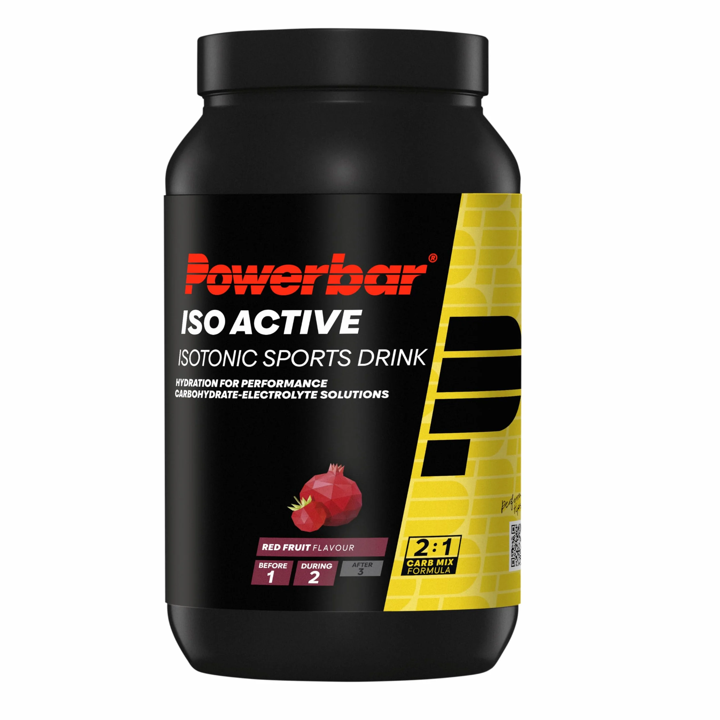 Powerbar Isoactive Red Fruit 1320g Bebida isotónica 5 electrolitos