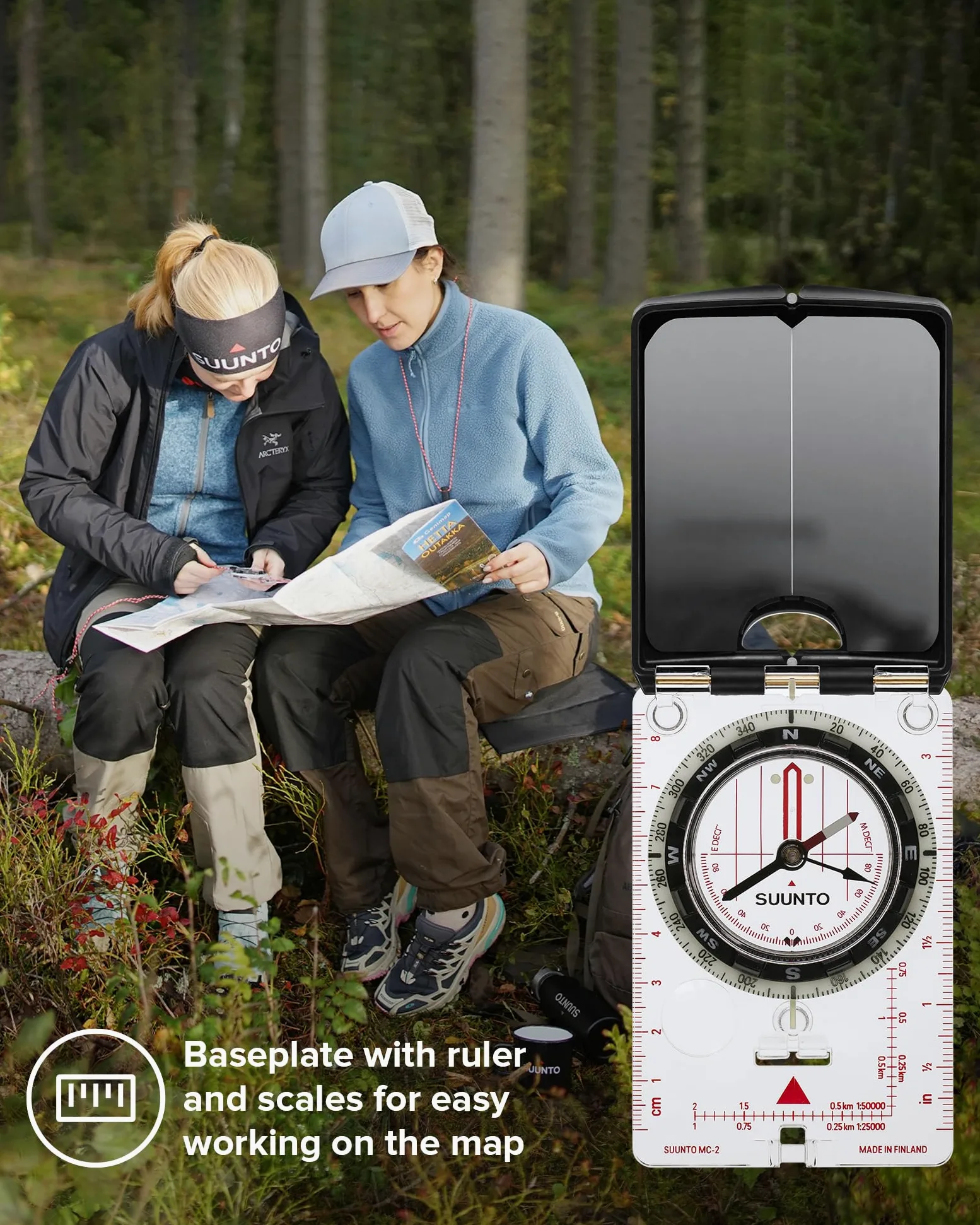 SUUNTO Brújula MC-2: brújula de Primera línea para Profesionales y Excursionistas serios