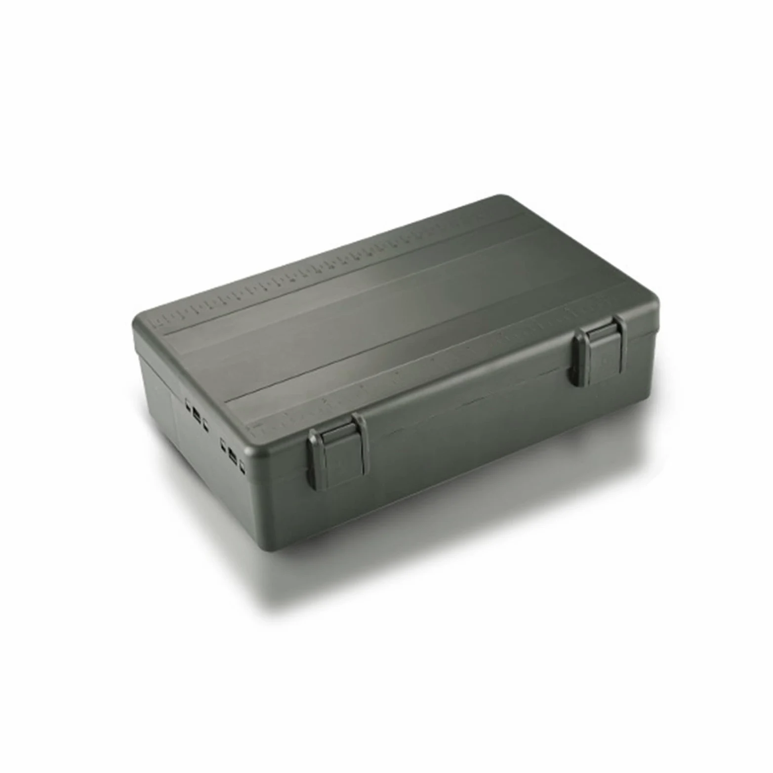 Organizador de Caja de Aparejos de Pesca Material de PC ABS de Primera Calidad Diseño de Rejilla Transparente Duradero Compartimentos extraíbles Regla de medición incorporada para