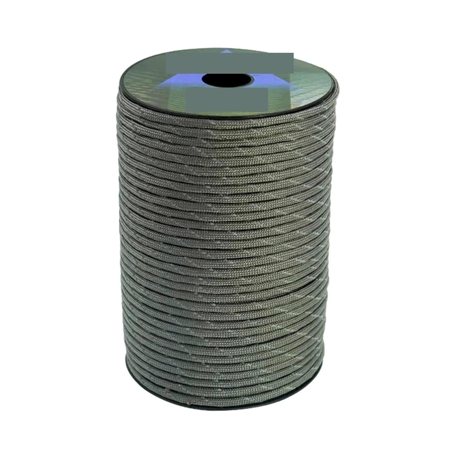 Paracorde Paracord Reflectante Rop 7 hebras 4mm 550 Cuerda de paracaídas Tienda campaña cordón Pulsera DIY Tejida(Fang Gray,100M)