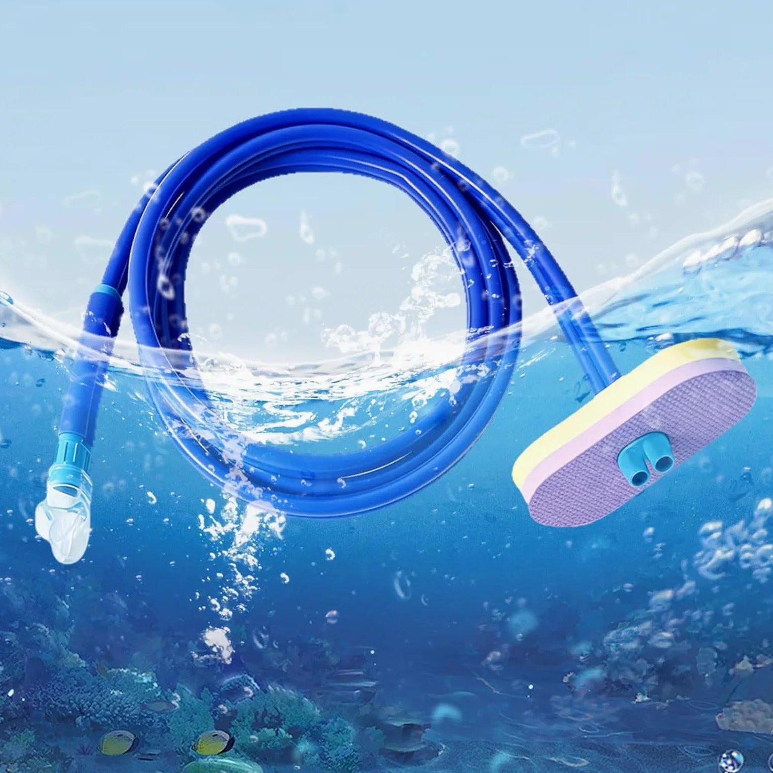 Tubo De Respiración De Snorkel Completamente Seco, Snorkel Extendido Cómodo | Con Cabezal Flotante, Ligero y Portátil, para Entrenamiento de Snorkel