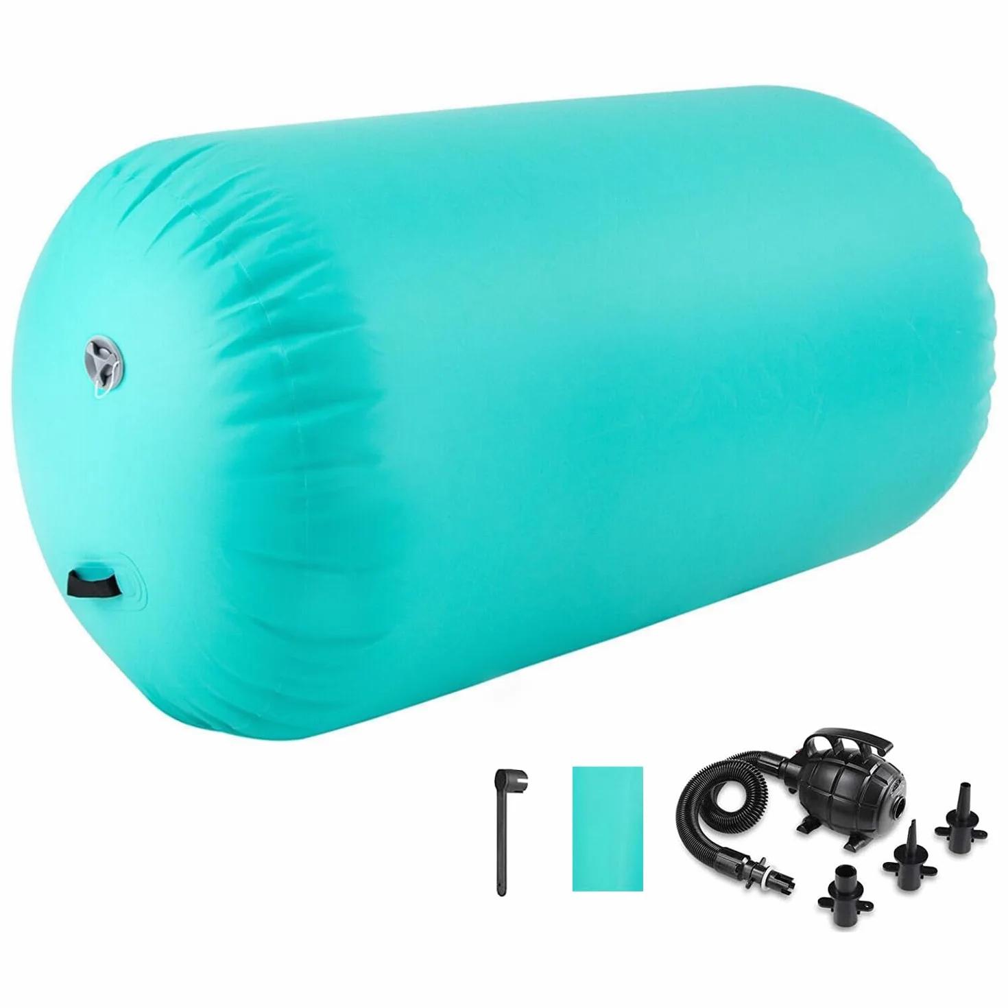 Air Roller Gymnastics Colchoneta inflable para gimnasia de 60/75/90 cm, con bomba de aire eléctrica para entrenamiento, yoga, backflip, uso doméstico
