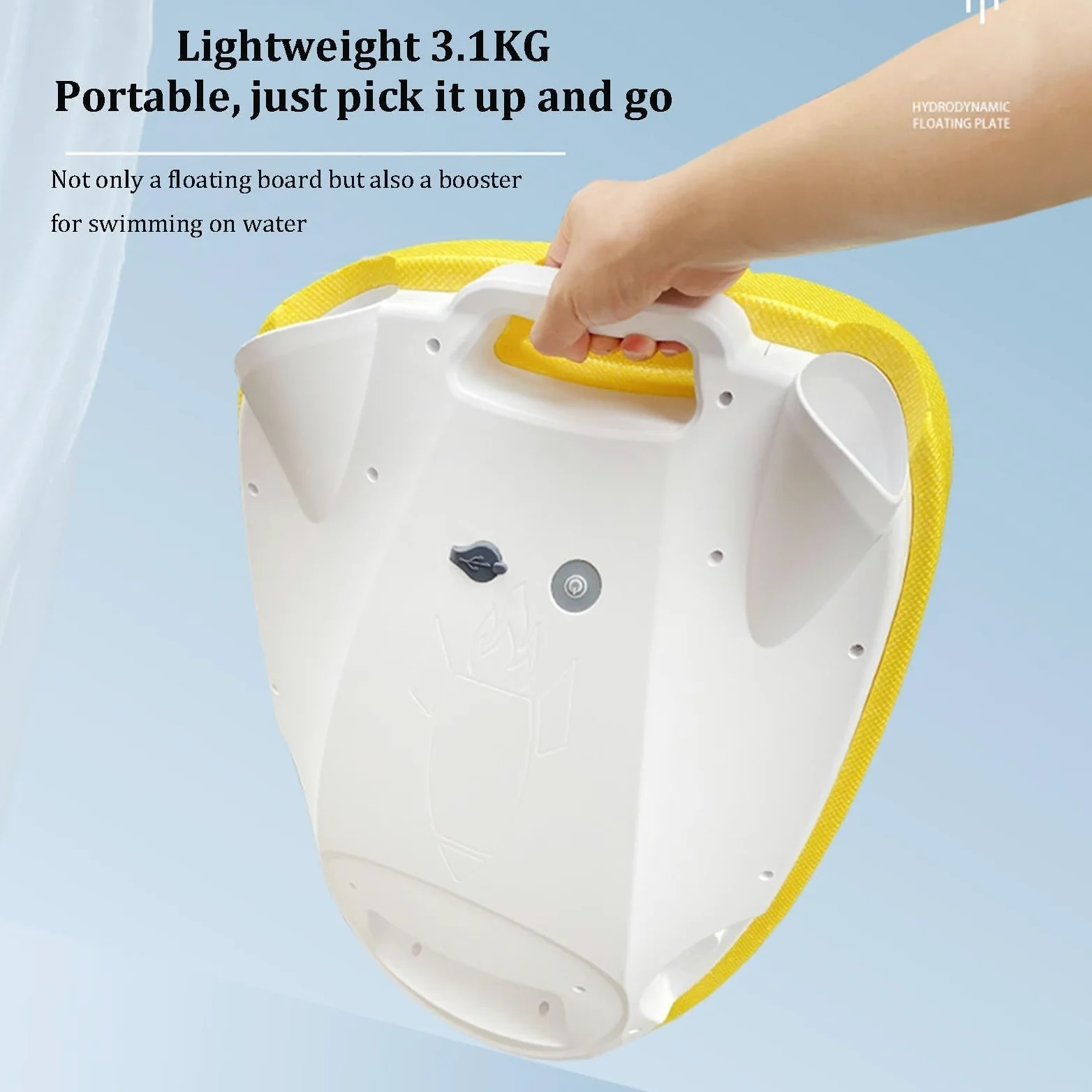 Scooter Eléctrico Submarino, Scooter De Agua Portátil De 300w con 80 Kg | Capacidad de carga, tabla eléctrica flotante de agua de 6000 mAh para deportes acuáticos, piscinas, buceo, snorkel