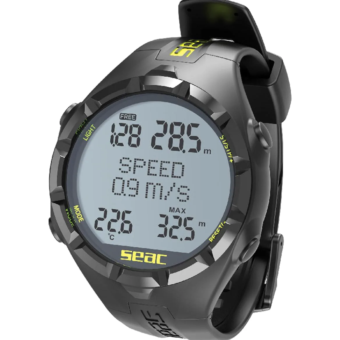 SEAC Apnea HR, ordenador de apnea, negro/amarillo