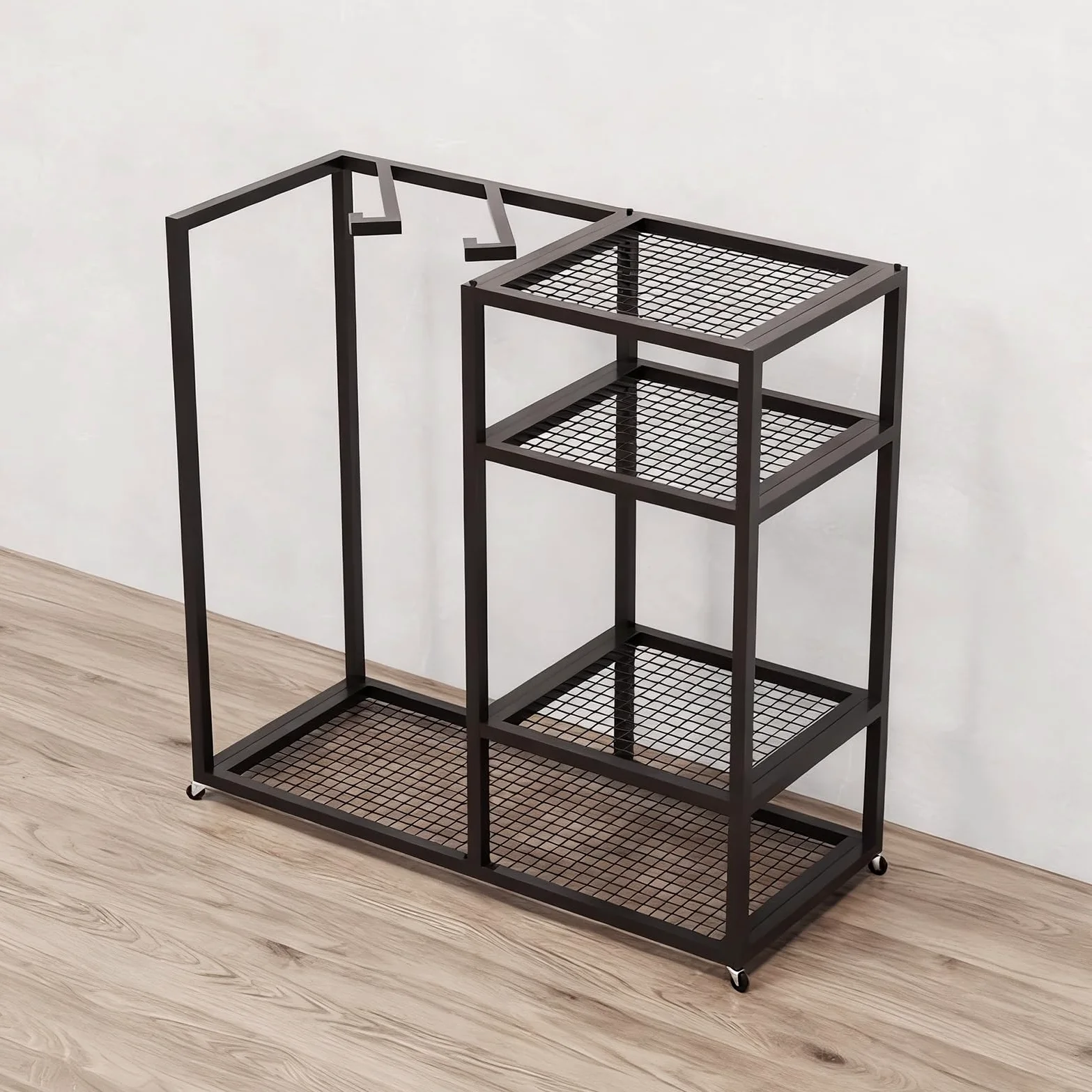ZIMGOD Guarda Esquis Soporte Independiente para Tablas de Botas Gafas Cascos, Organización y Almacenamiento para Garaje, Soporte para Guardar Material Deportivo, Portaesquís