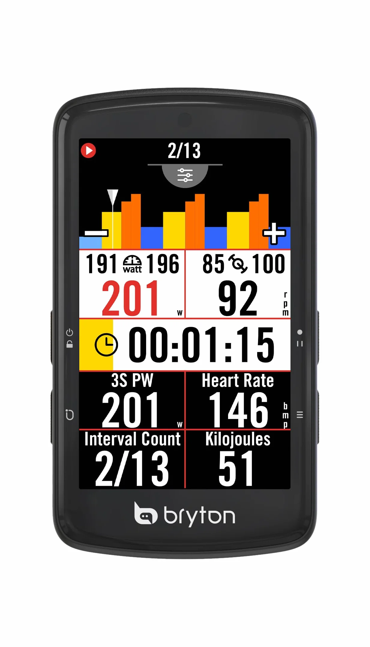 Bryton Rider S810 Pack Total 3 Sensores (Velocidad, Cadencia, Pulso) | Ciclocomputador GPS Táctil Color 3.5" | Batería 50h | Mapas Europa y Voz | Kit Ant+/BLE, Radar y E-Bike