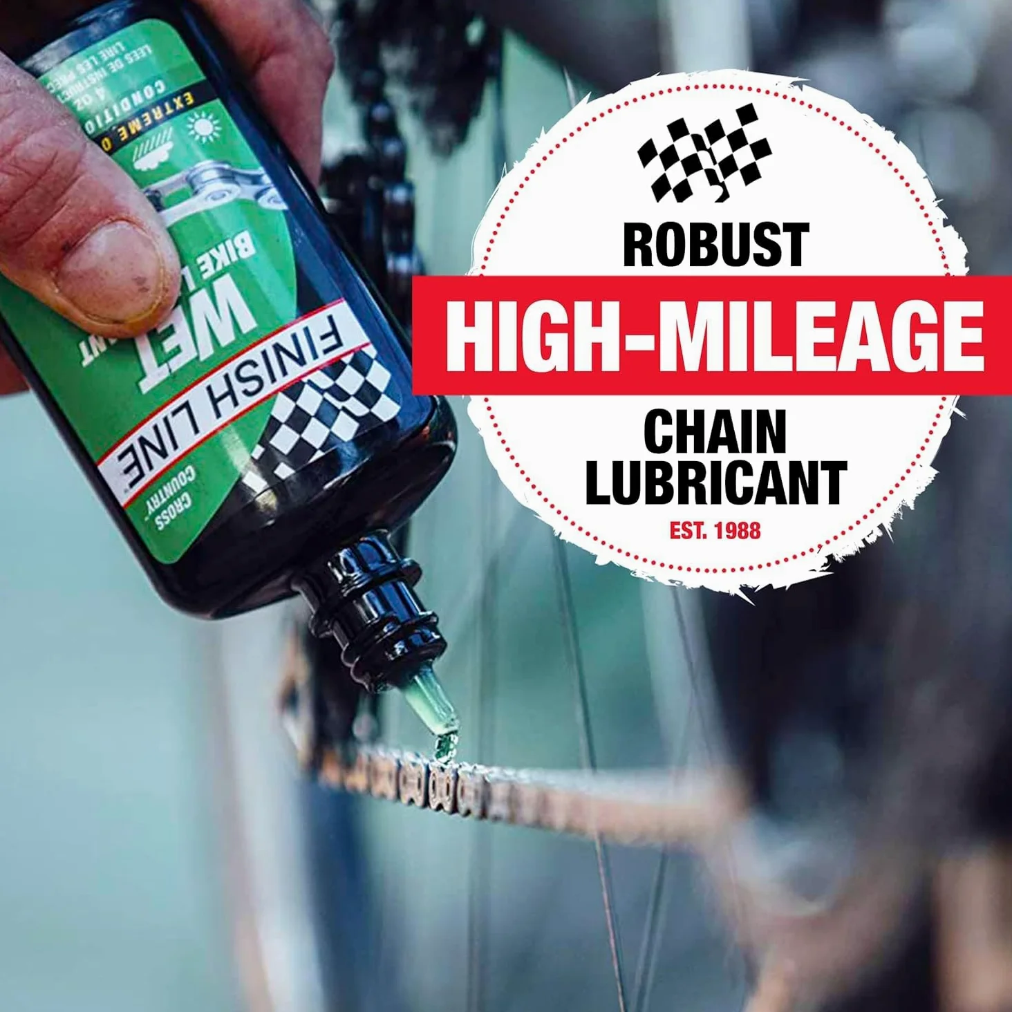 Línea de meta lubricante para cadena de bicicleta de humedad 1 Gallon jarra
