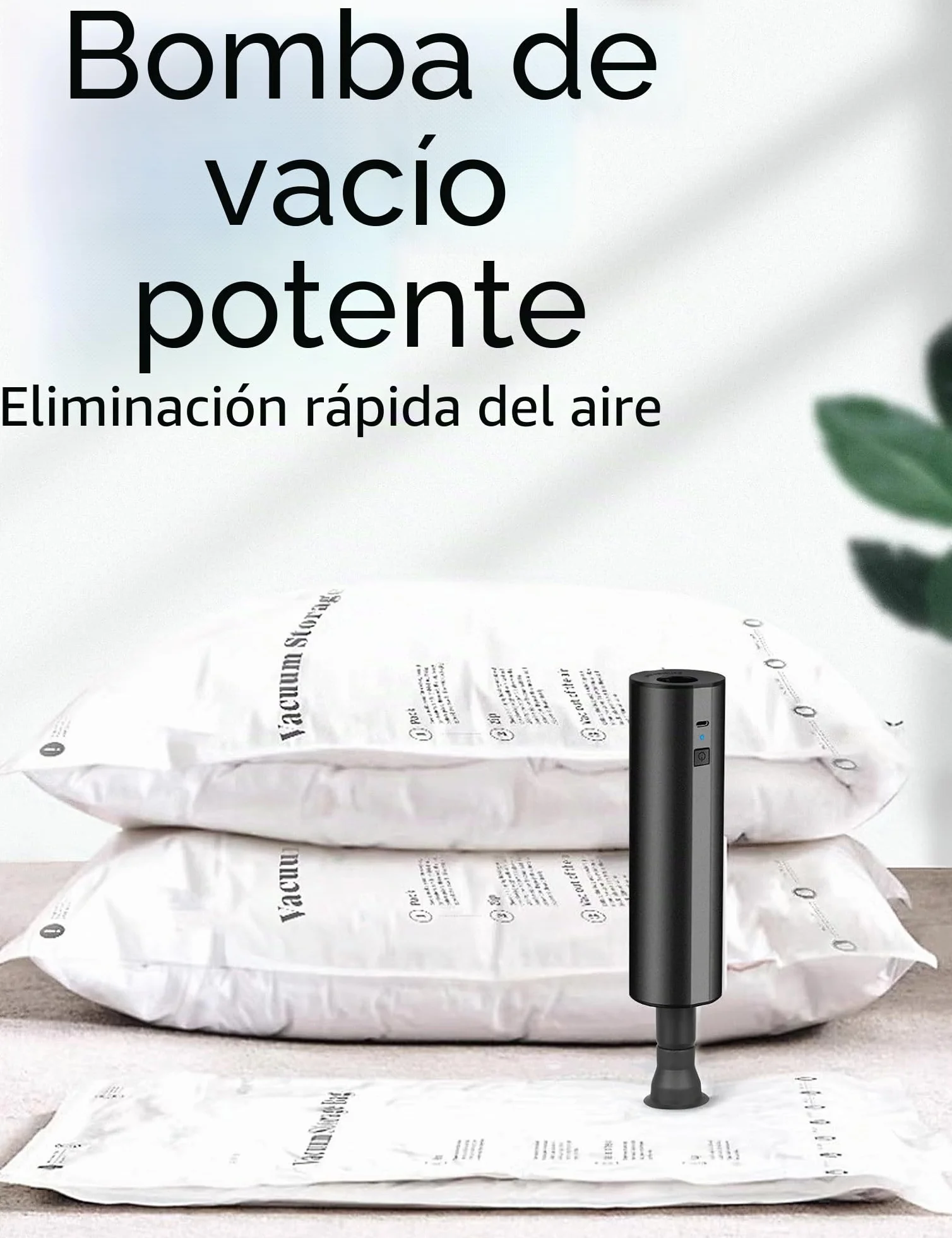 Inflador Eléctrico con Batería Recargable - Bomba para Colchón Hinchable, Paddle Surf, Kayak - Infla/Desinfla con 4 Boquillas