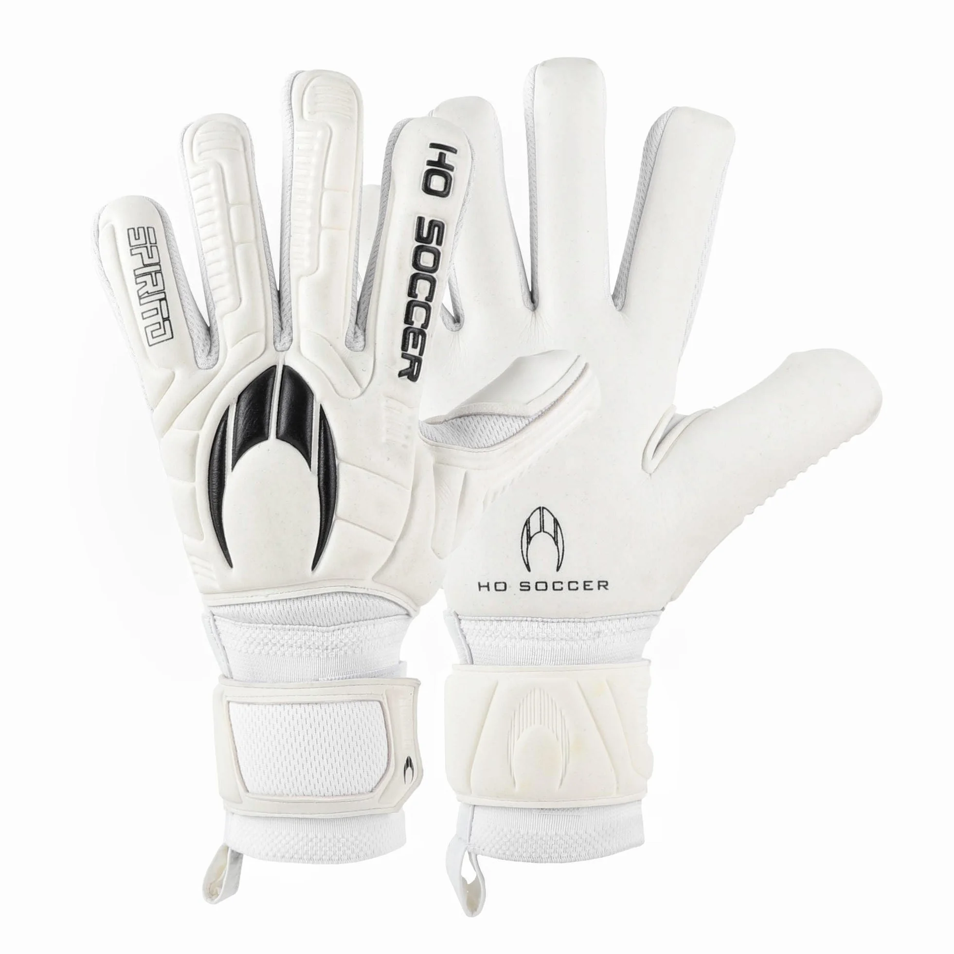 HO Soccer SPIRITO White Negative Guantes de Portero, Unisex Niño, Blanco
