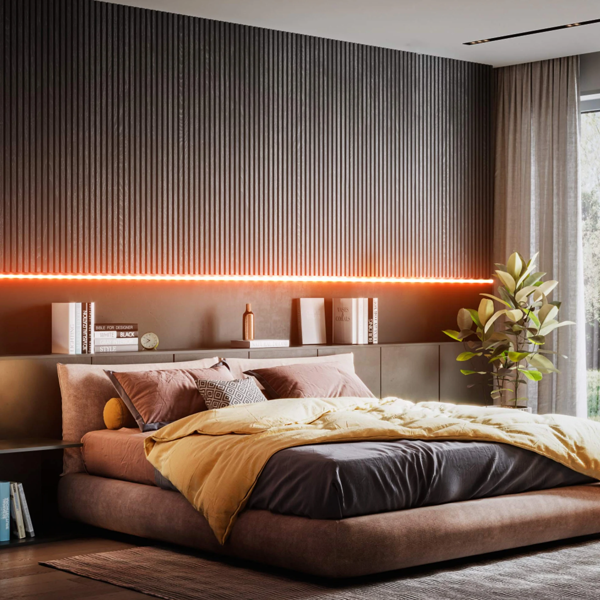 B.K.Licht Tira LED RGB 3m Silicona Autoadhesiva Control Remoto Acortable