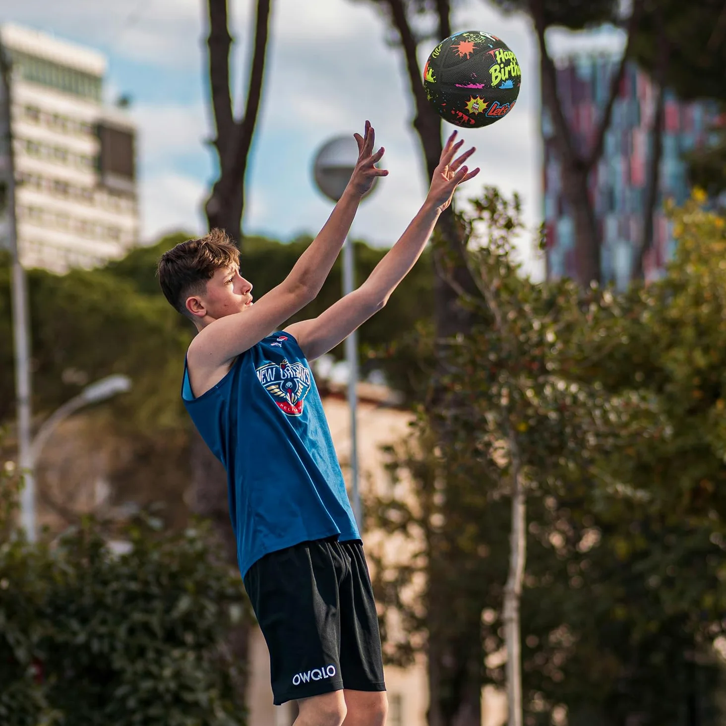 Balón de baloncesto de piel sintética, tamaño oficial 7 (29.5 pulgadas), talla 6 (28.5 pulgadas), talla 5 (27.5 pulgadas), pelota de regalo de cumpleaños para interiores y exteriores