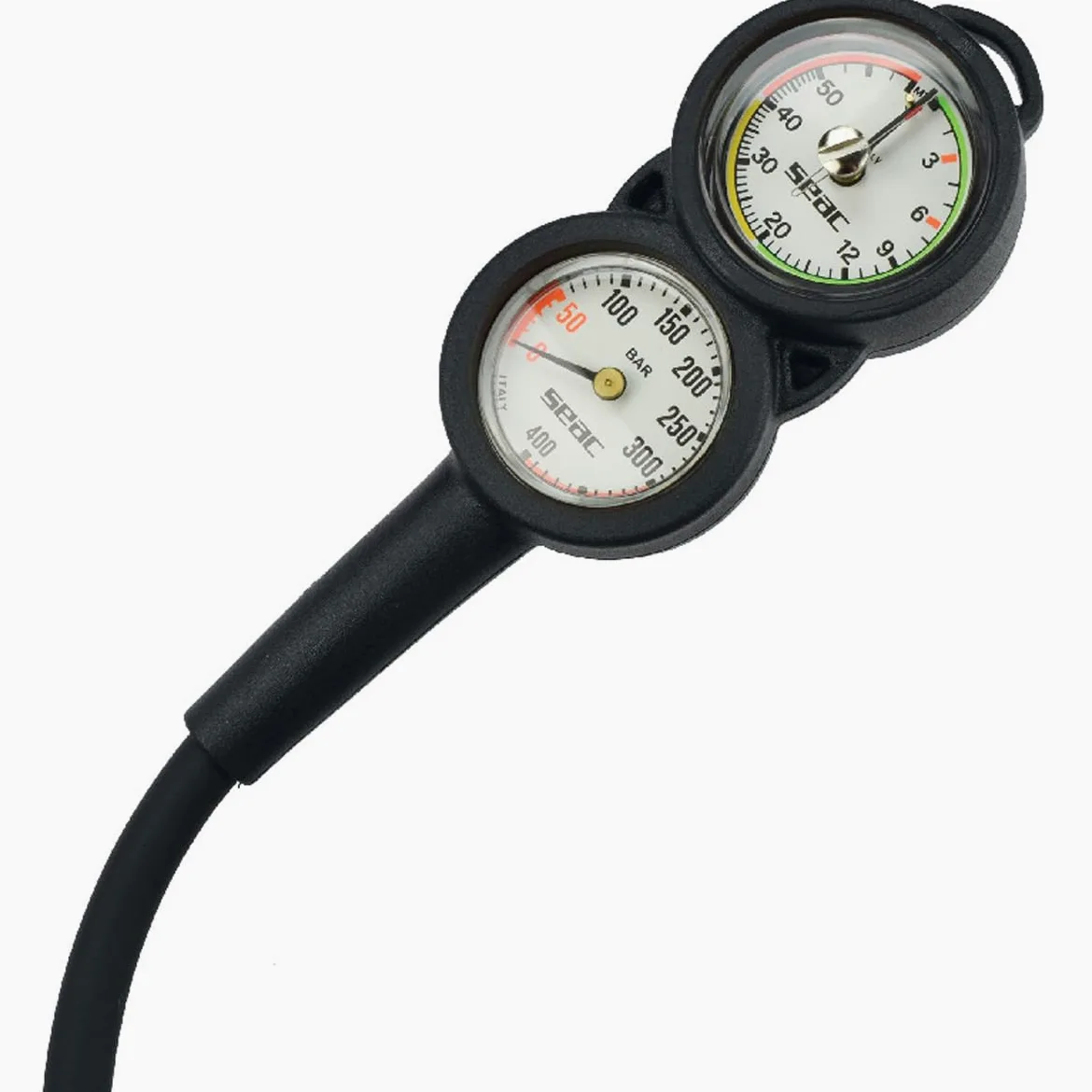 SEAC Consola 2 Spg y medidor de Profundidad, Negro/Rojo, Negro/Rojo