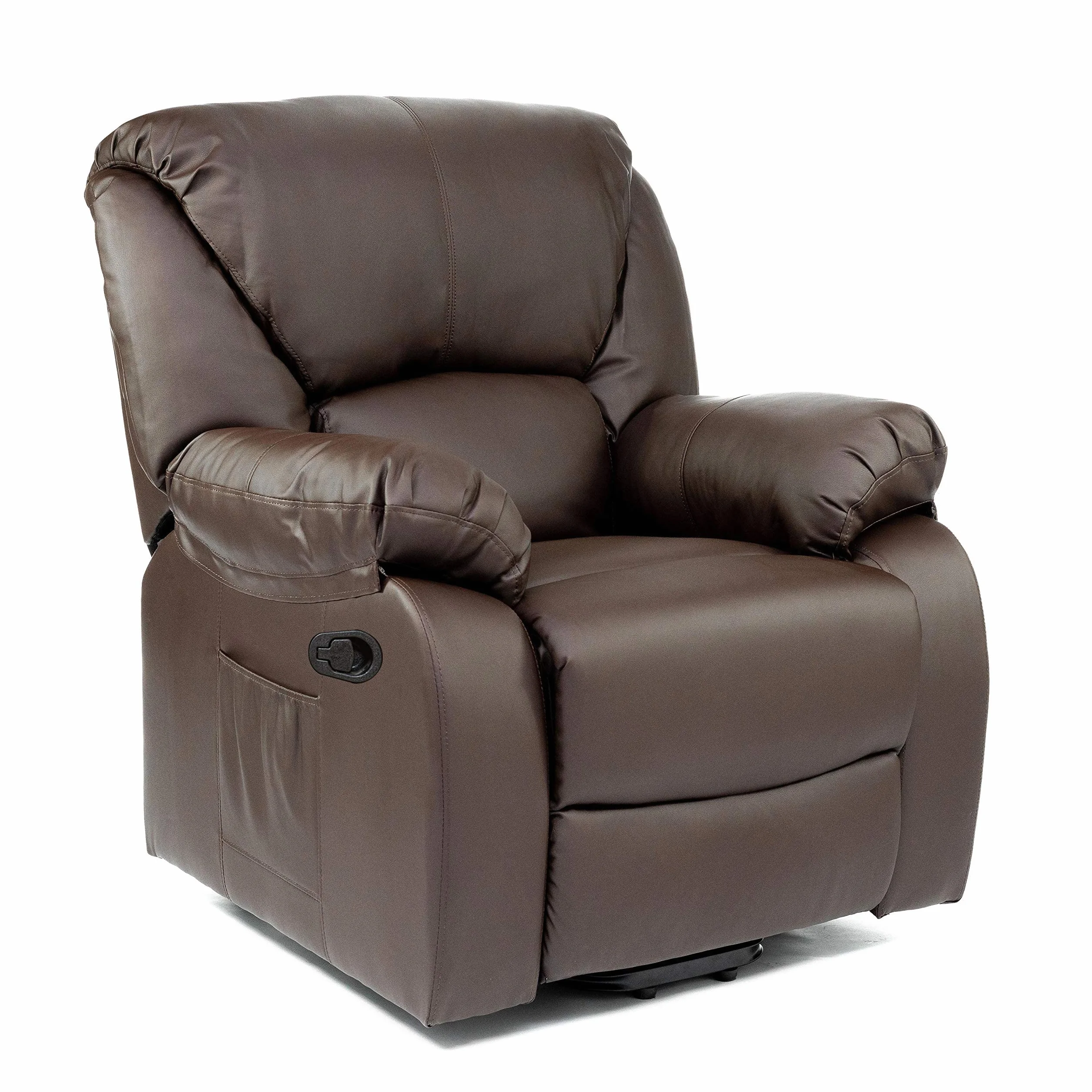 ECODE Sillón de Masaje Relax Monaco, 10 Vibromotores, Reclinación 160º, Calor, Programas Auto, A++