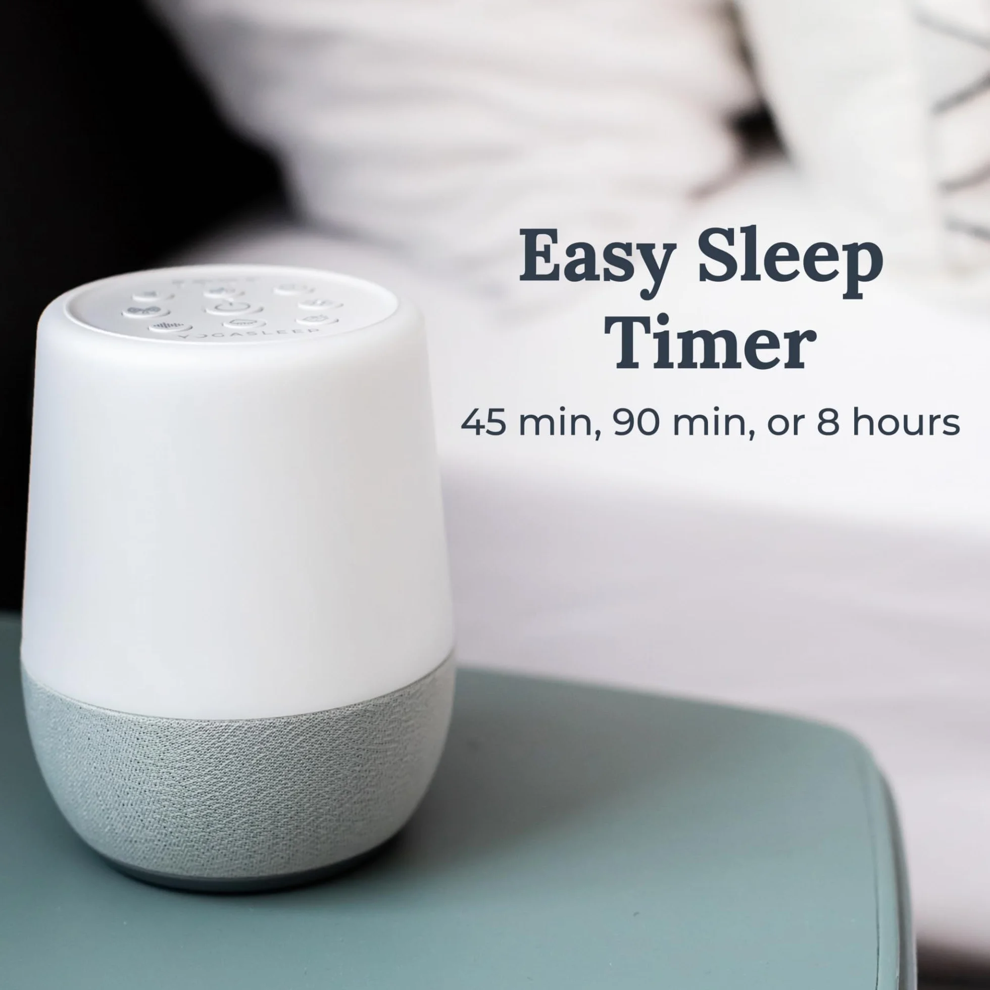 Yogasleep Duet Máquina de ruido blanco con luz nocturna y altavoz inalámbrico