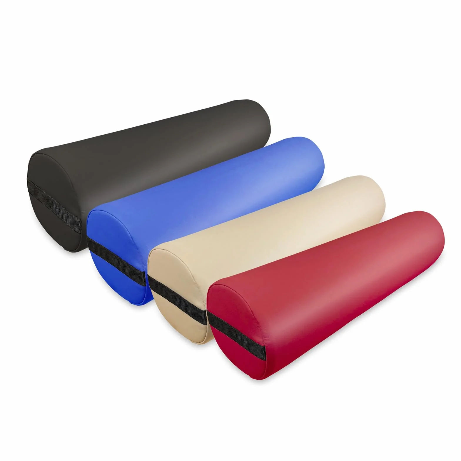 Cojín Rulo para Camillas de Masaje y Fisioterapia 60x15x15 cm - Cojín Cilíndrico PU Crema