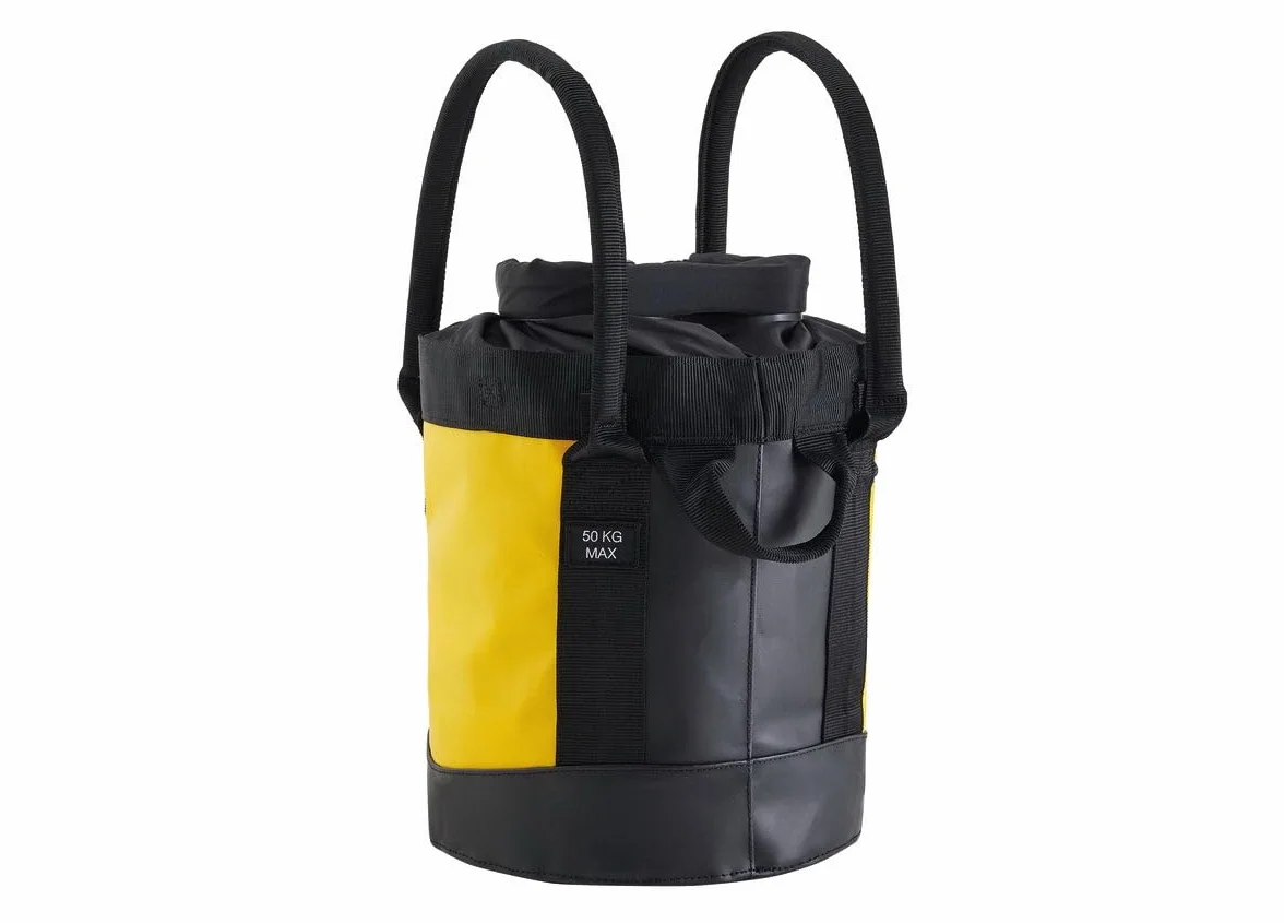 Genérico Petz-l BUCKET 15 Saca Autoportante 15 L (Amarillo) - Cierre Enrollable, Hasta 45 m Ø11