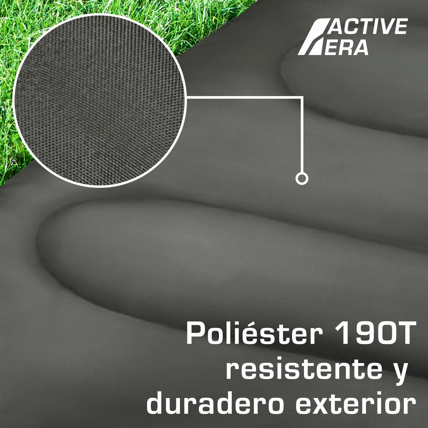 Active Era Saco de Dormir Ligero, 950 g, cálido, Transpirable para Adultos y niños. 10°C a 15°C, Uso Extremo -3°C. Campismo, Viajar, Senderismo, Interior y Exterior - 190 x 75cm