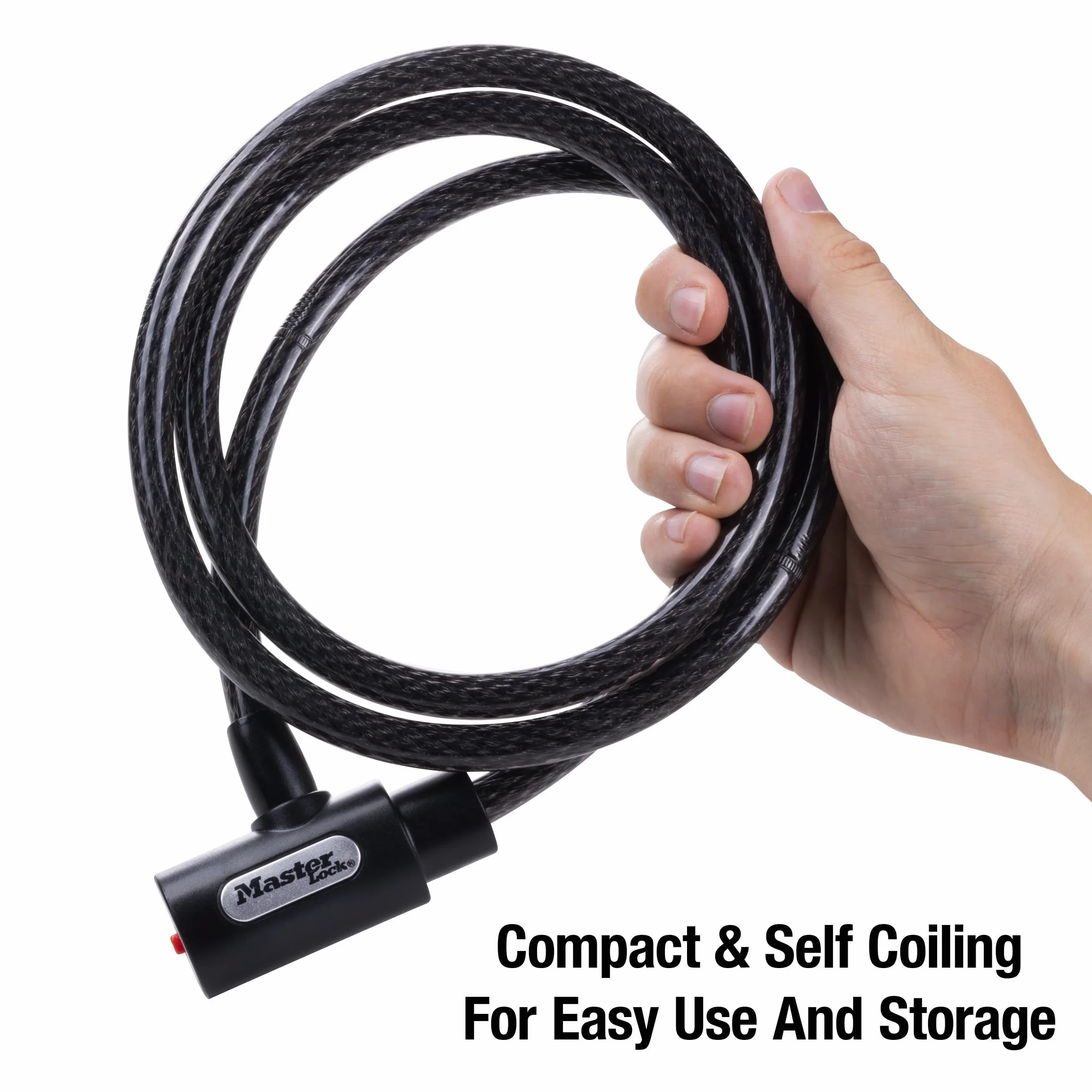 Master Lock 8364DCC Candado de bicicleta con llave, 1,5 m de largo