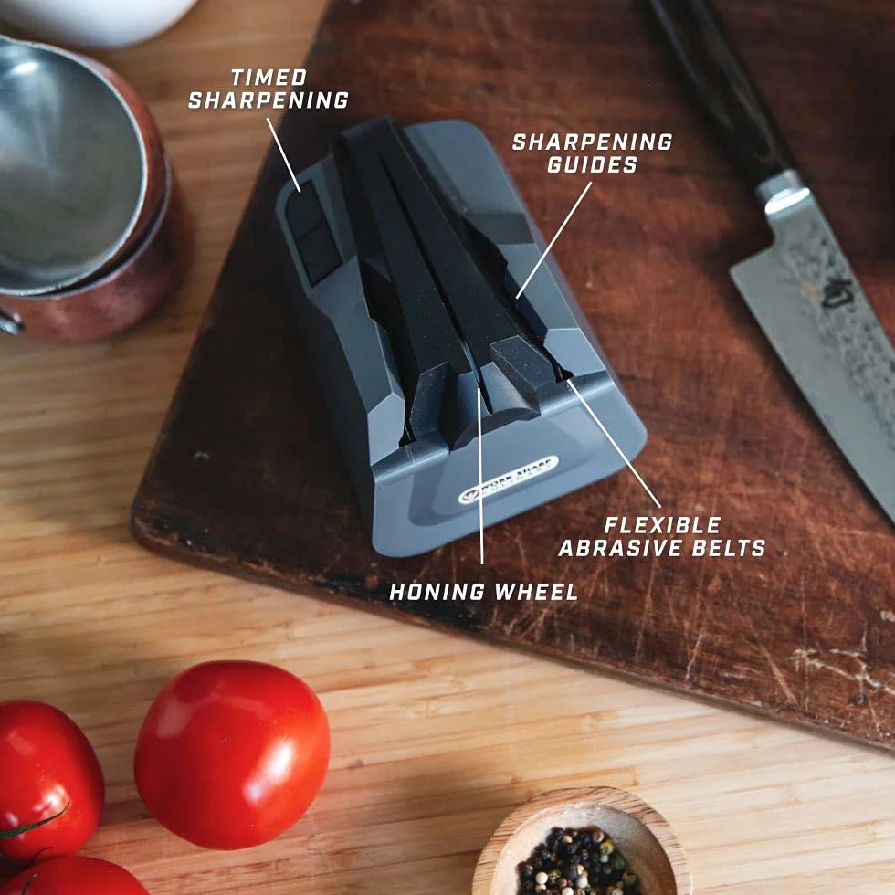 WORK SHARP Afilador de cuchillos eléctrico - CPE2-I Sistema de afilado de cuchillos de cocina eléctrico - El mejor afilador de cuchillos de cocina profesional del mundo para el hogar y la oficina