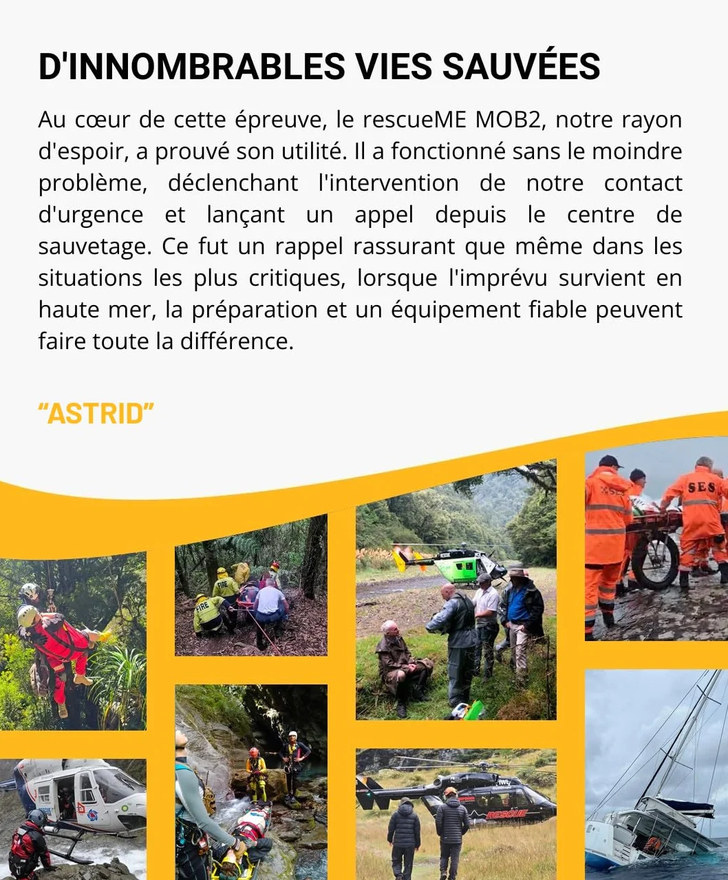 Ocean Signal rescueME MOB2 Radiobaliza Hombre al Agua (Aprobada Clase M) con AIS, DSC y GPS Integrado - Dispositivo de Seguridad Marítima Compacto, Impermeable y de Alerta de Rescate Instantánea | Activación automática del chaleco salvavidas