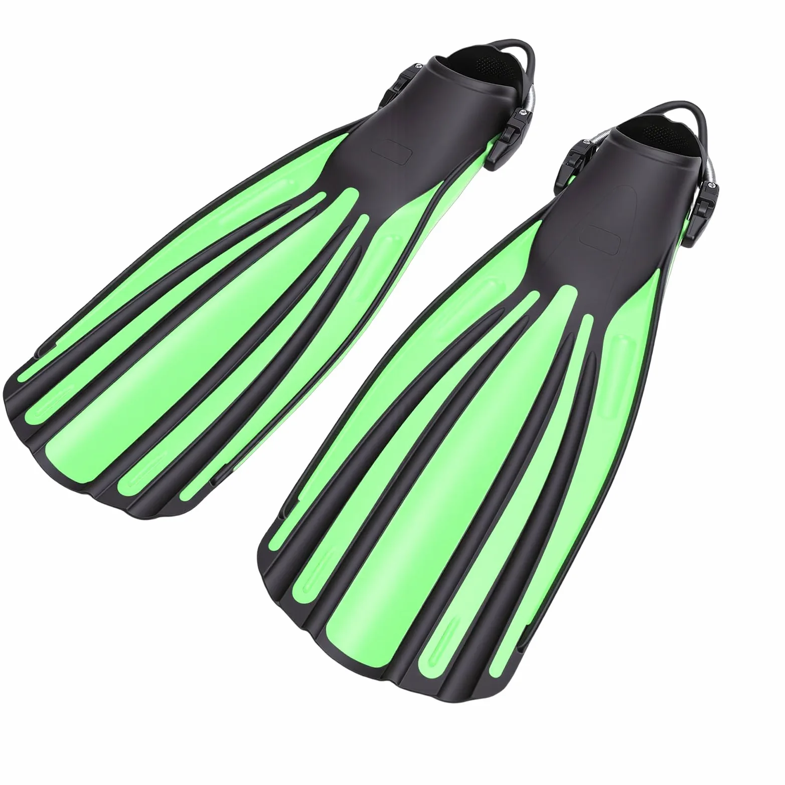 SUNGOOYUE Aletas de Buceo Ajustables Aletas de Snorkel de Natación de Buceo Profundo Profesionales Goma Termoplástica con Bolsillo Completo Ajustable para los Pies para