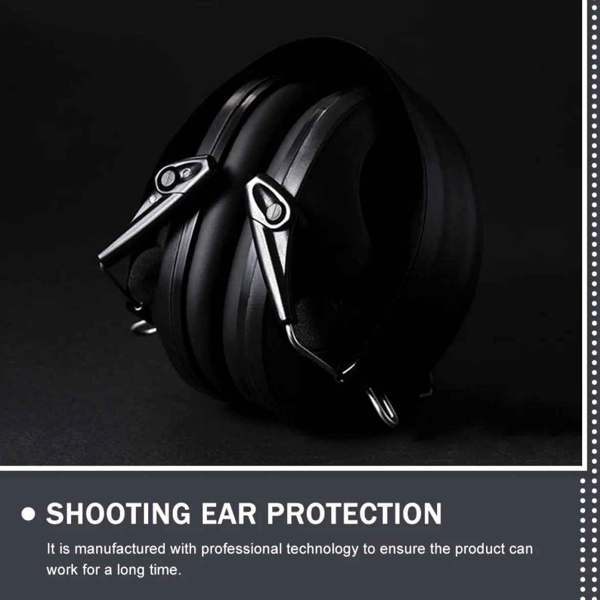 Auriculares Aislantes de Ruido Orejeras para Protección Auditiva, Diadema Acolchada y Ajustable para Trabajo en Construcción y Ambientes Ruidosos