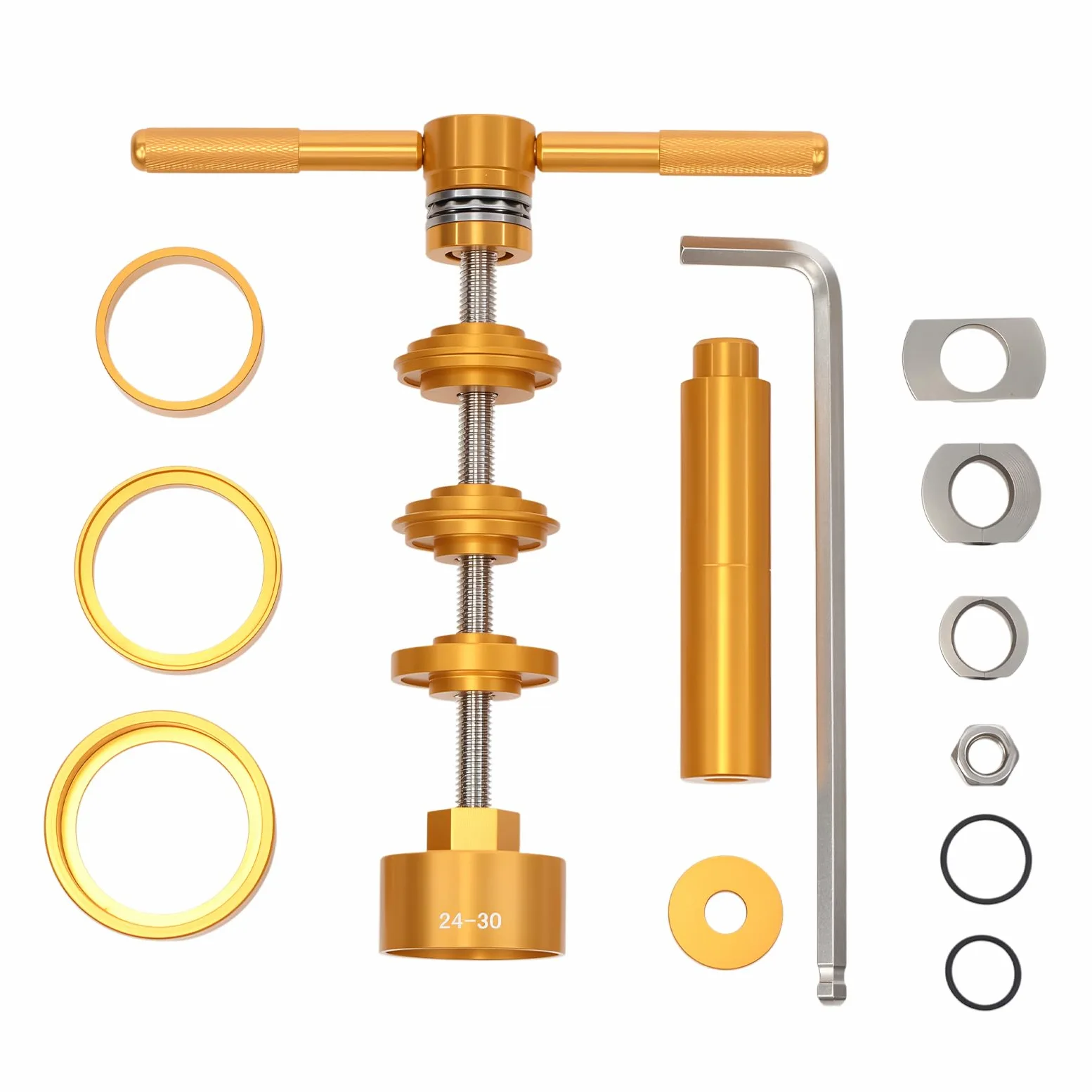 Kit de herramientas de instalación y extracción del pedalier de bicicleta