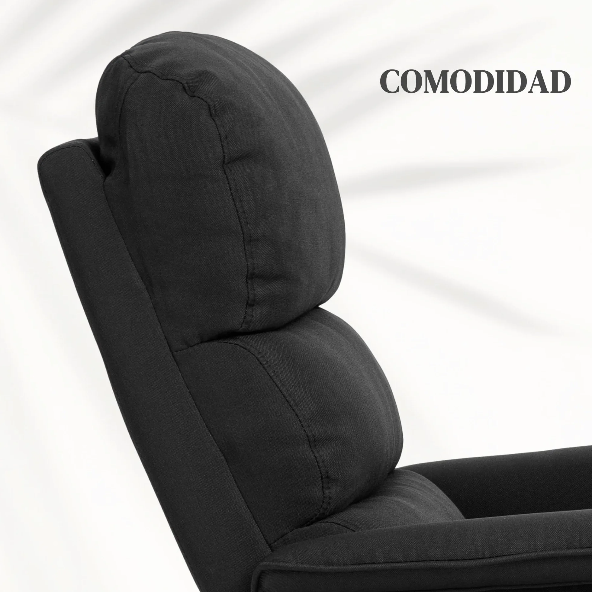 HOMCOM Sillón Relax Reclinable Eléctrico Levanta Personas, Sillón Elevador con Control Remoto, Reposapiés, Tapizado en Lino, Negro