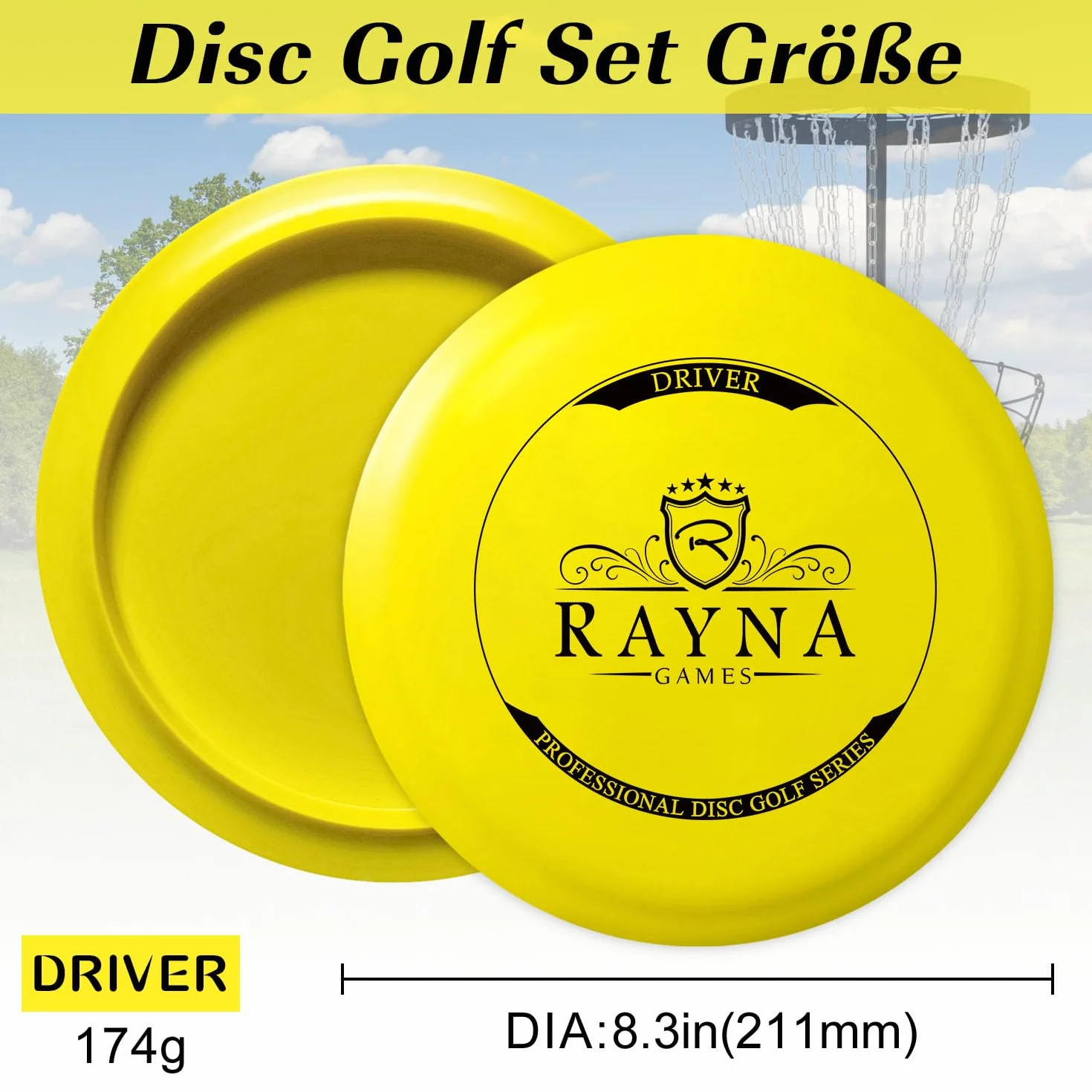 Juego de 6 discos de golf profesional tamaño regular para adultos al aire libre