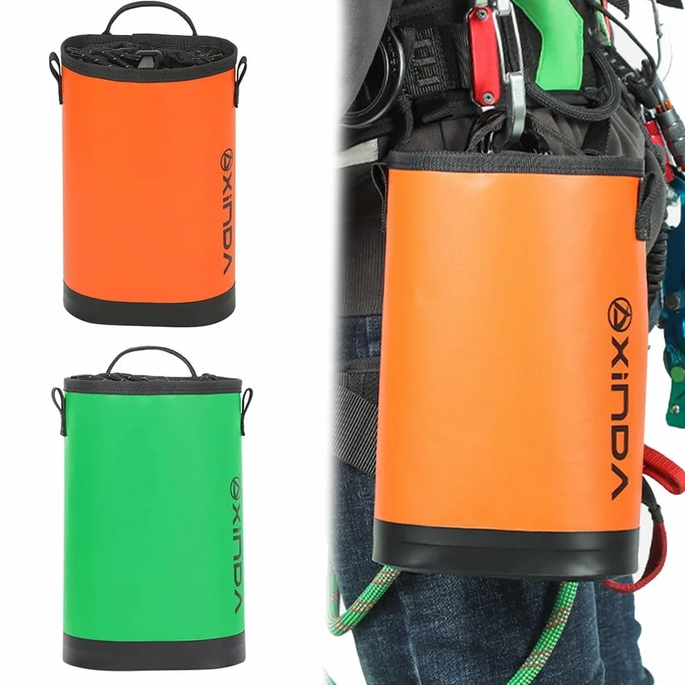 Bolsa de herramientas de escalada al aire libre, bolsa de cuerda ajustable para trepar árboles, se cuelga cómodamente para guardar todos tus elementos esenciales de escalada