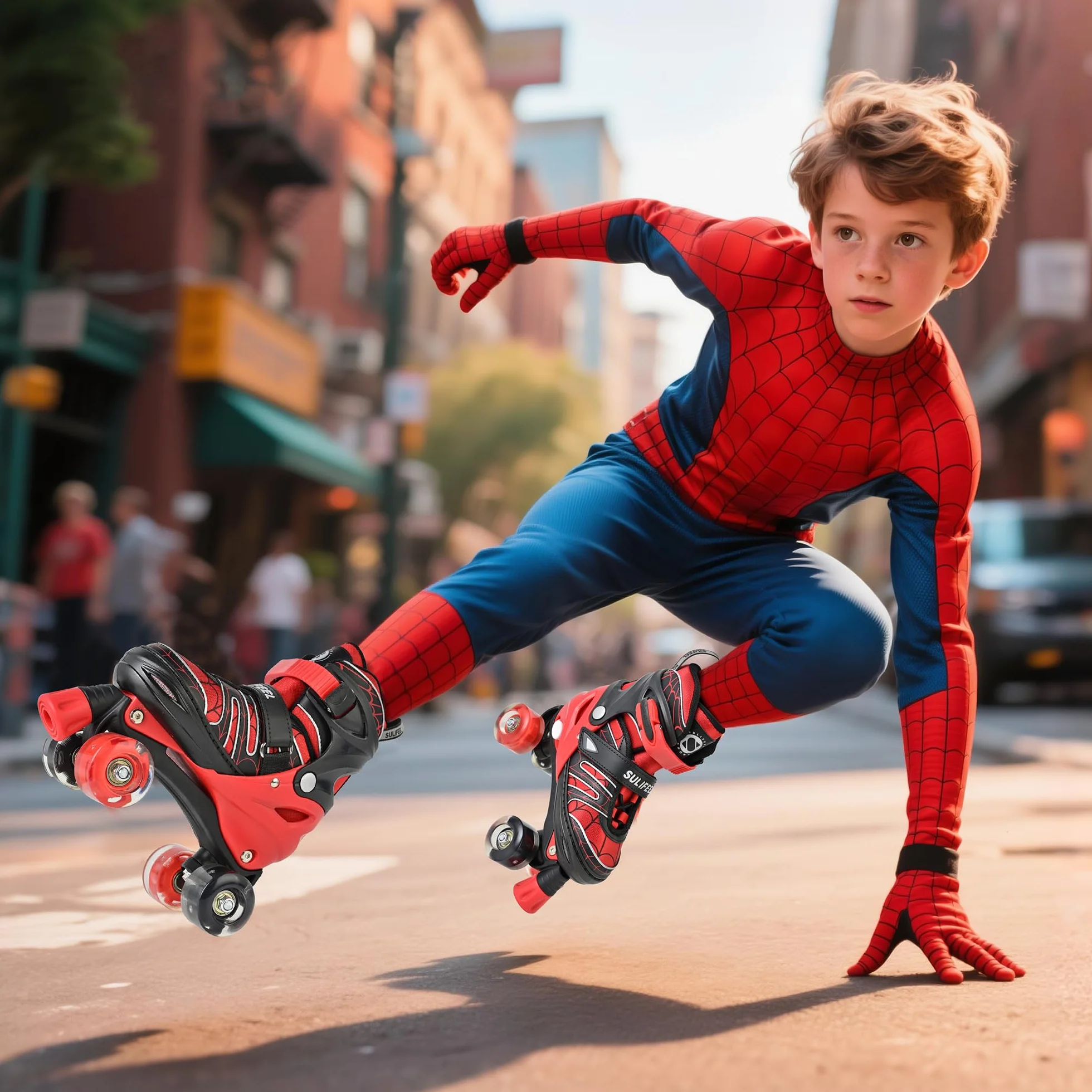 Patines de ruedas ajustables para niños SULIFEEL con luces 4 tamaños