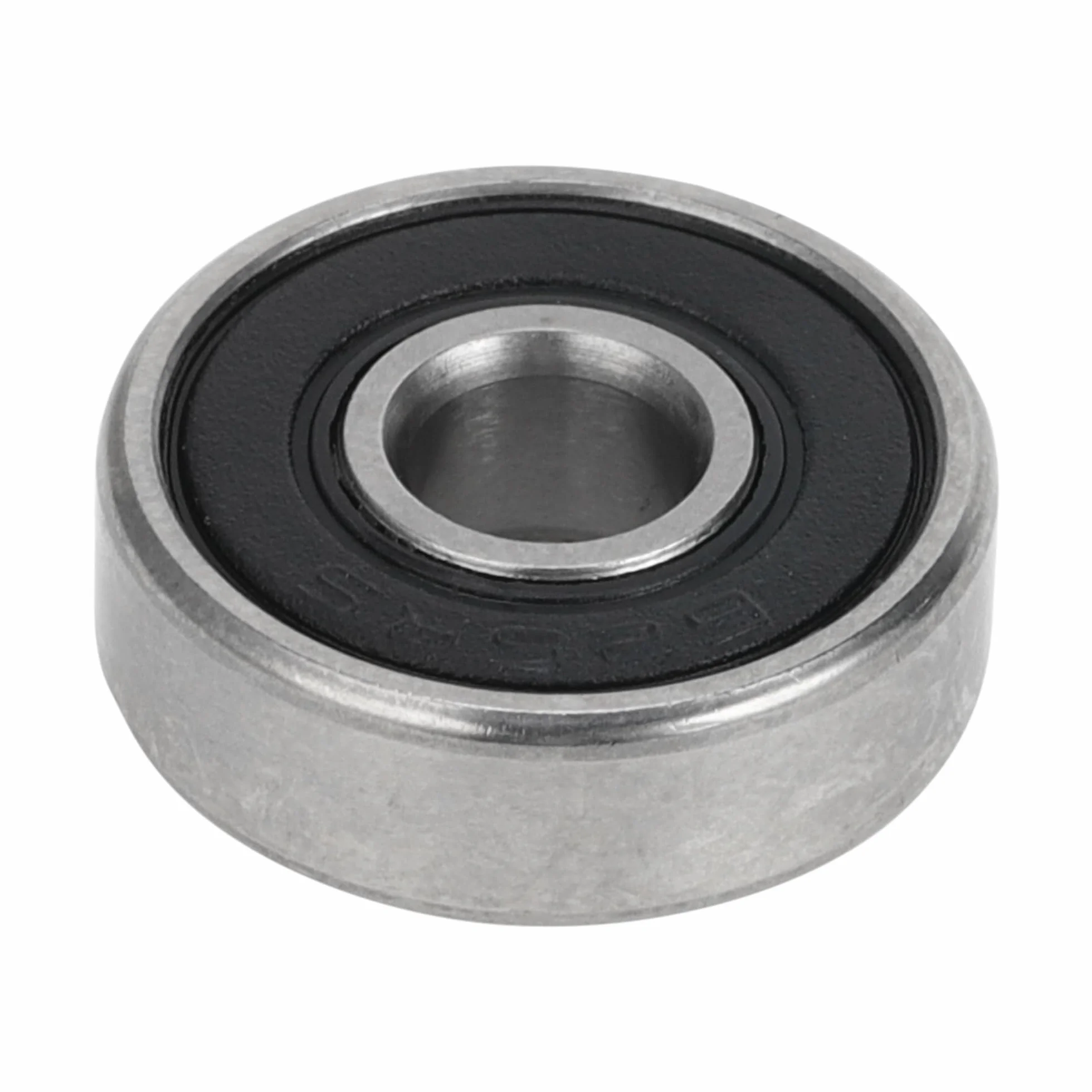 A ABSOPRO Rodamientos de bolas de ranura profunda P5, rodamientos lubricados, sello de goma, color negro y plateado, para patinete y monopatín. 5x16x5mm 625-rs
