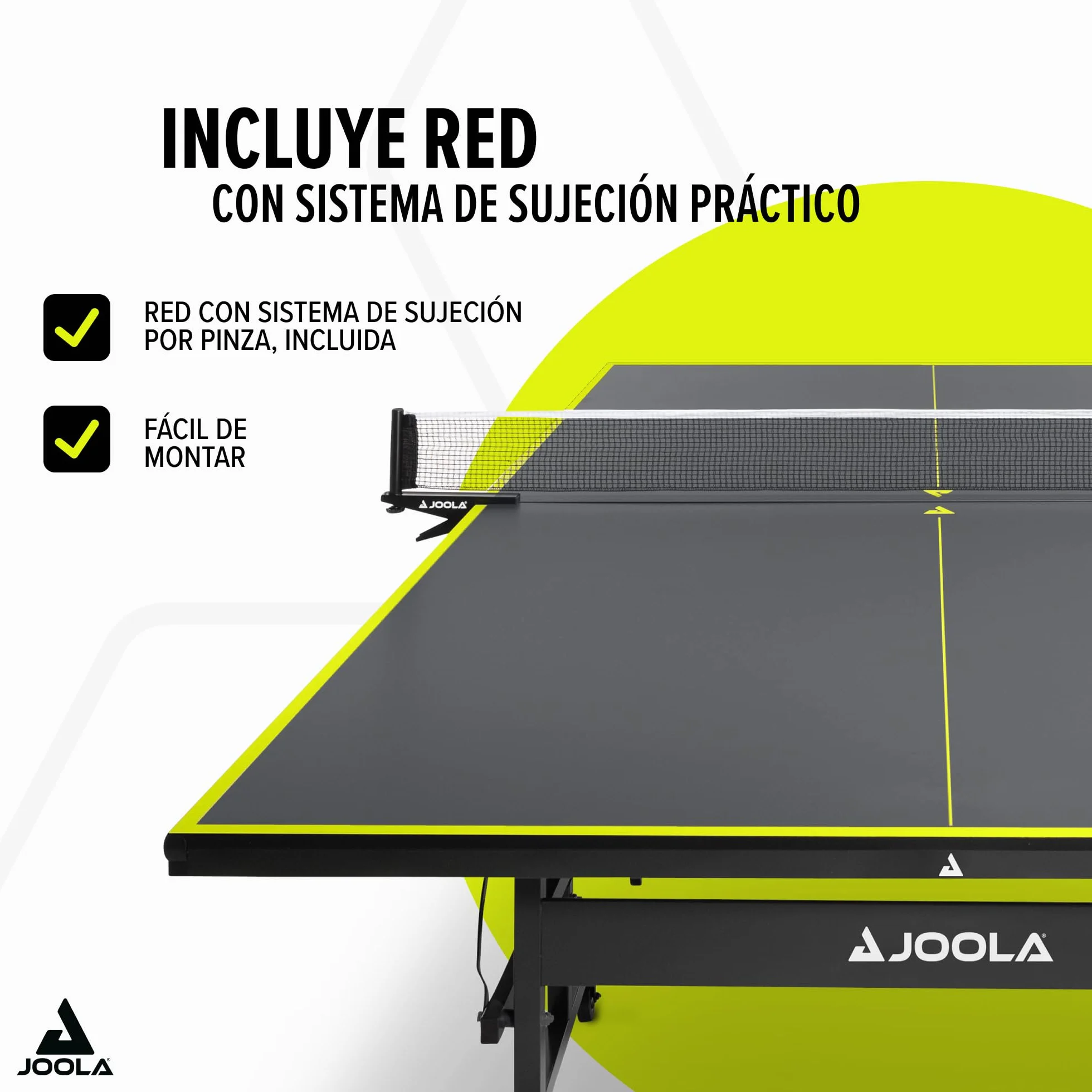 JOOLA Mesa de Ping Pong Inside J15 Plegable para Interior 274 x 152,5 x 76 cm Gris