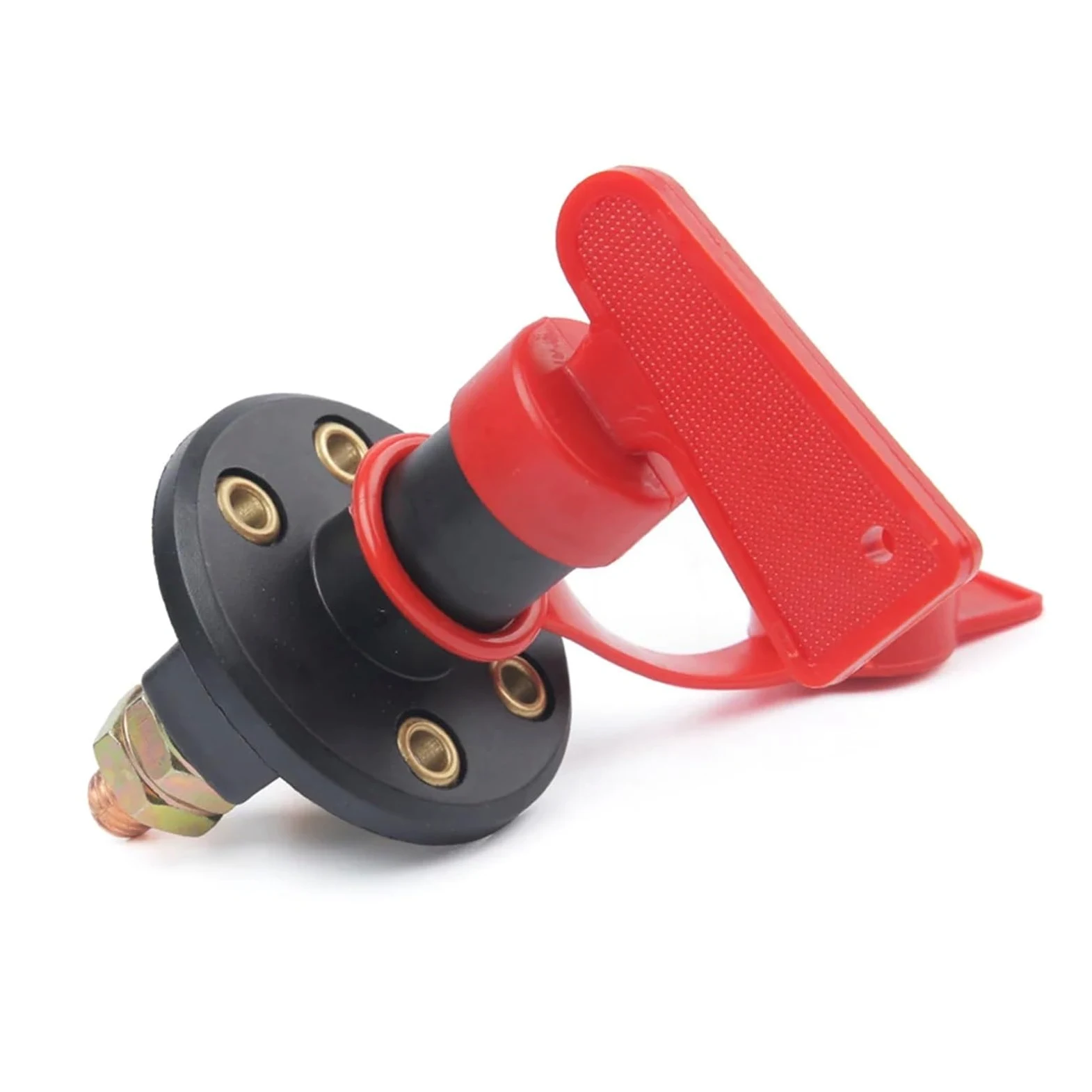Desconectador de batería universal 12 V, interruptor giratorio perilla corte energía for auto, camión, barco, vehículo, furgoneta Coche Barco RV(4 Holes)