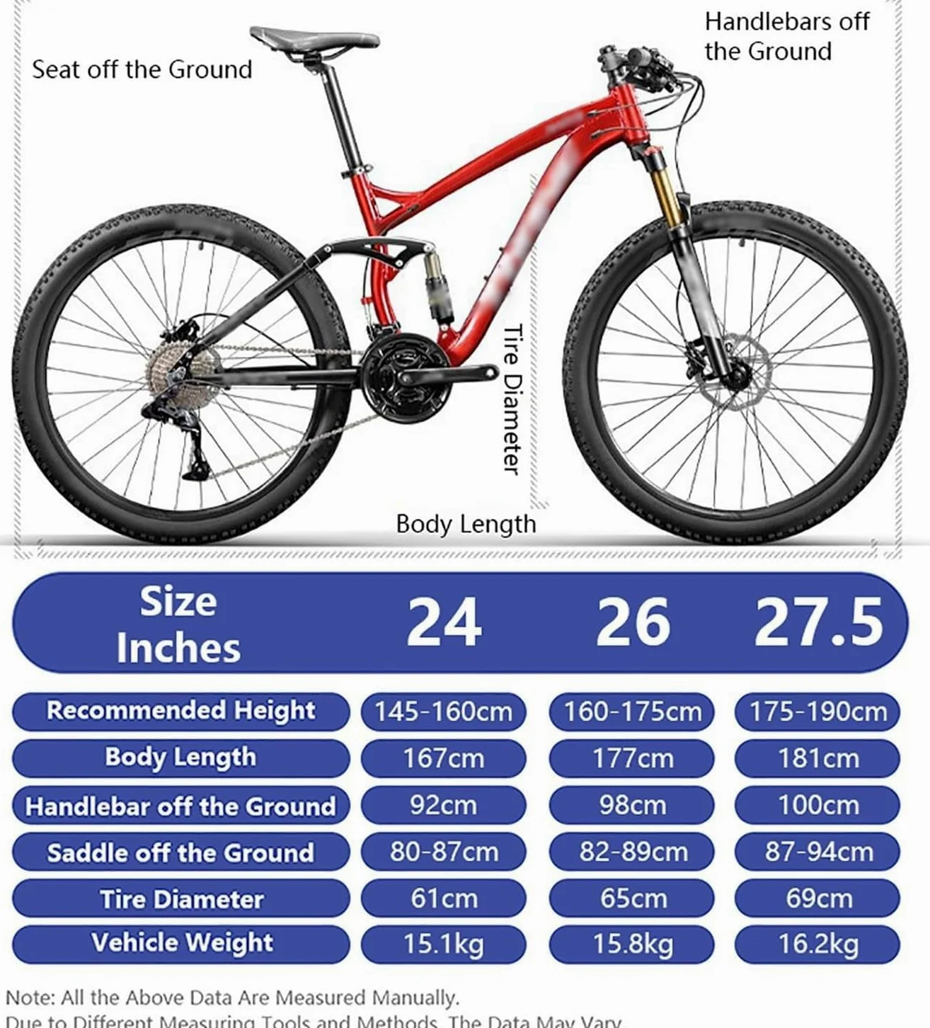 Bicicleta Montaña 27,5 Pulgadas con Cuadro Aluminio, 27/30 Velocidades, Ligera, Altura Ajustable, Softail, Carretera Aluminio. 27.5 * 17in,30 Speed