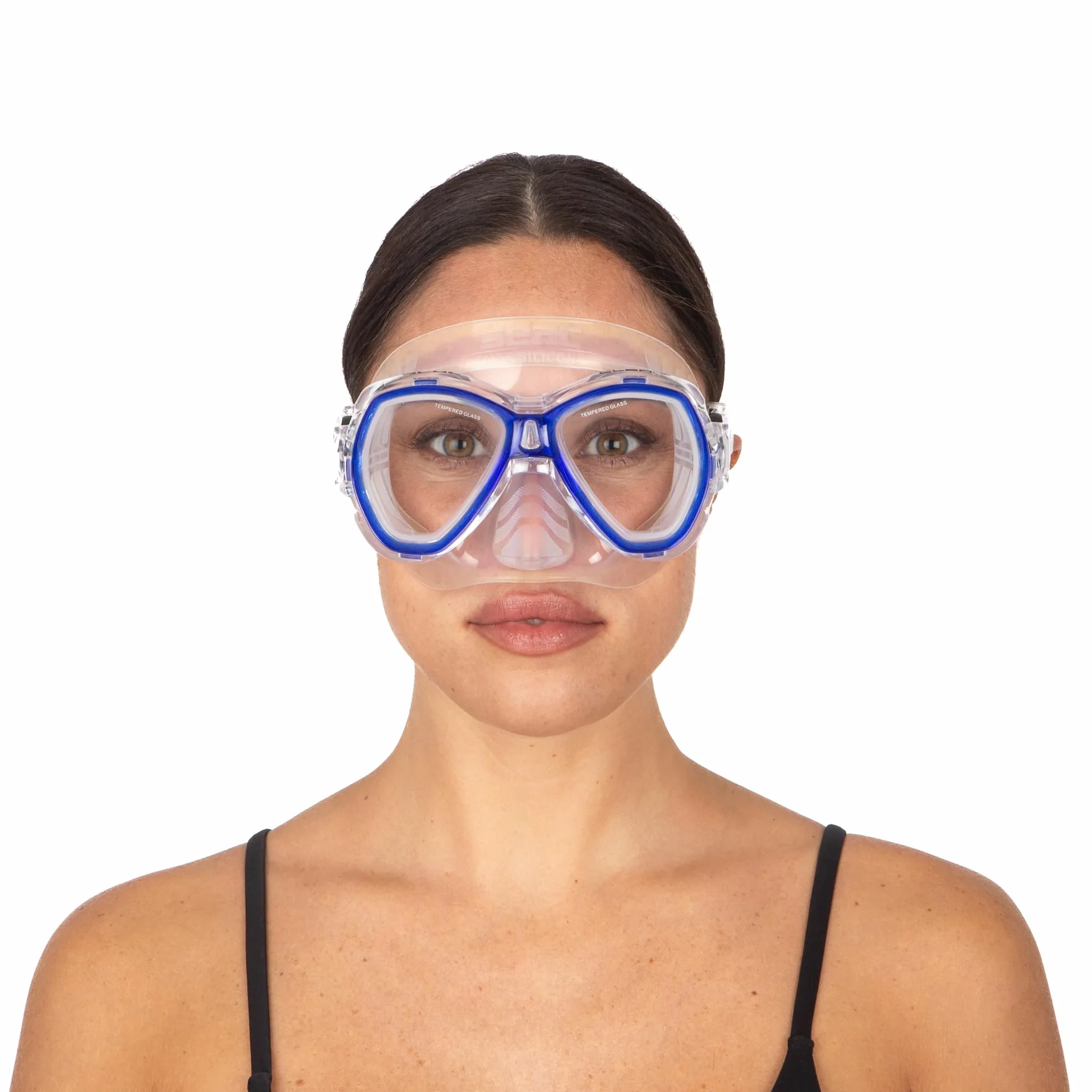 SEAC Set Elba - et de Snorkel con máscara subacuática y Tubo con válvula para la Purga de Agua para Adultos Unisex Adulto