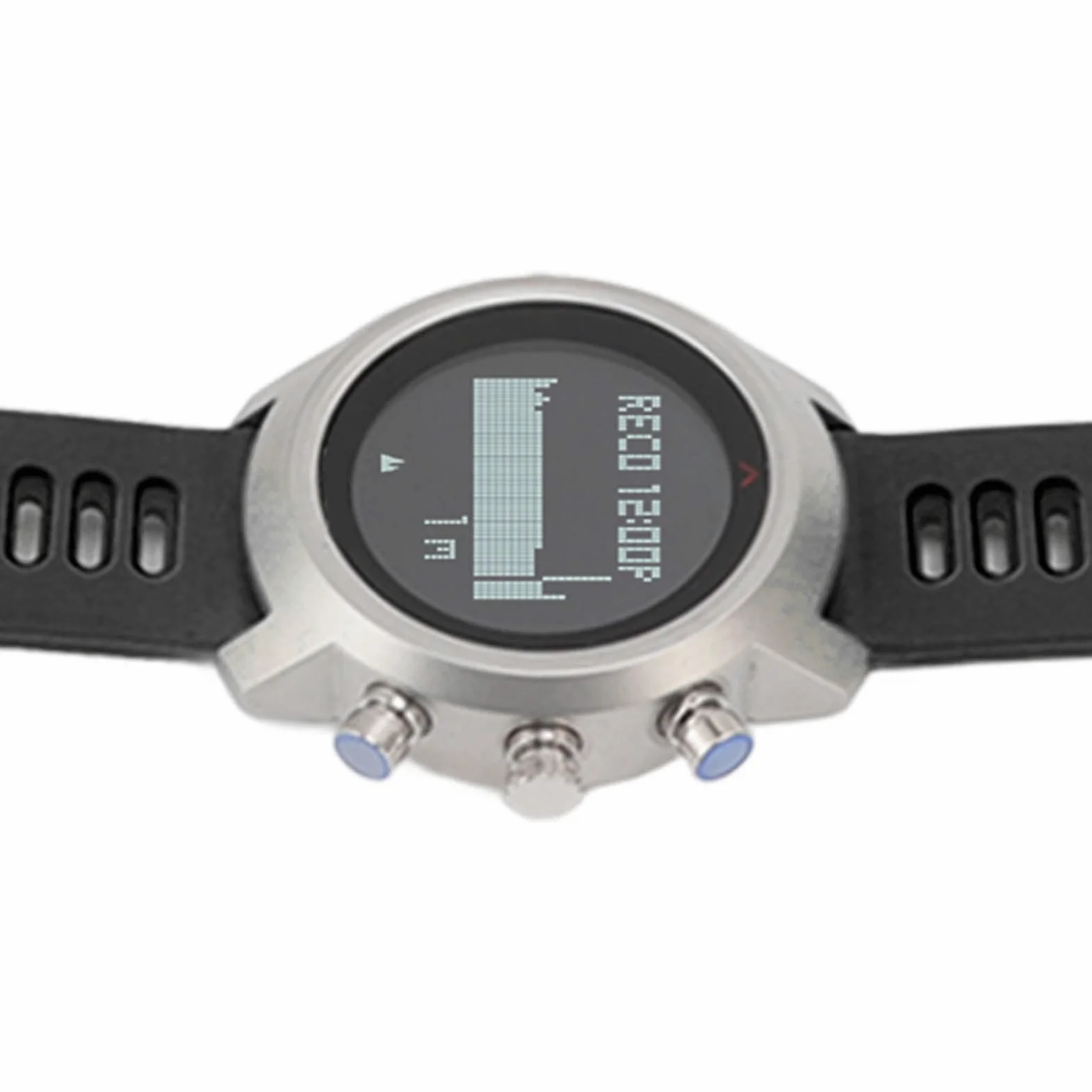 Reloj Deportivo Multifuncional Eléctrico Pantalla Táctil para Buceo Impermeable Actividades Al Aire Acero Inoxidable 1 Unidad (Negra)