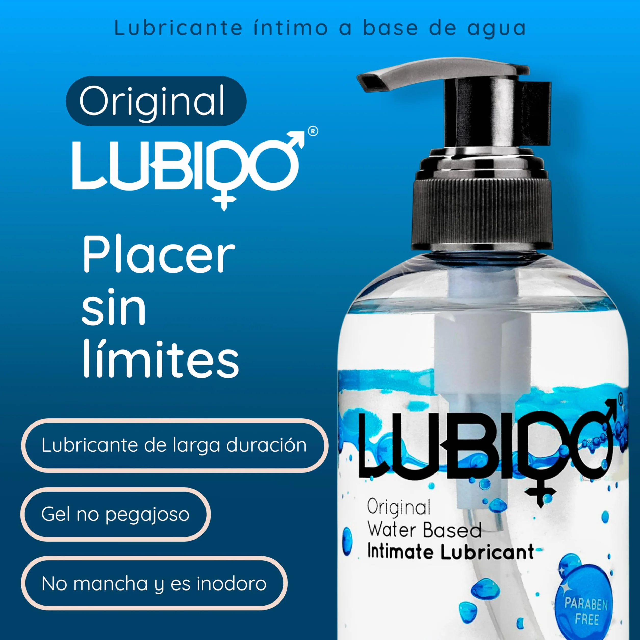 Lubido Original Gel Lubricante Íntimo a base de agua 250 ml