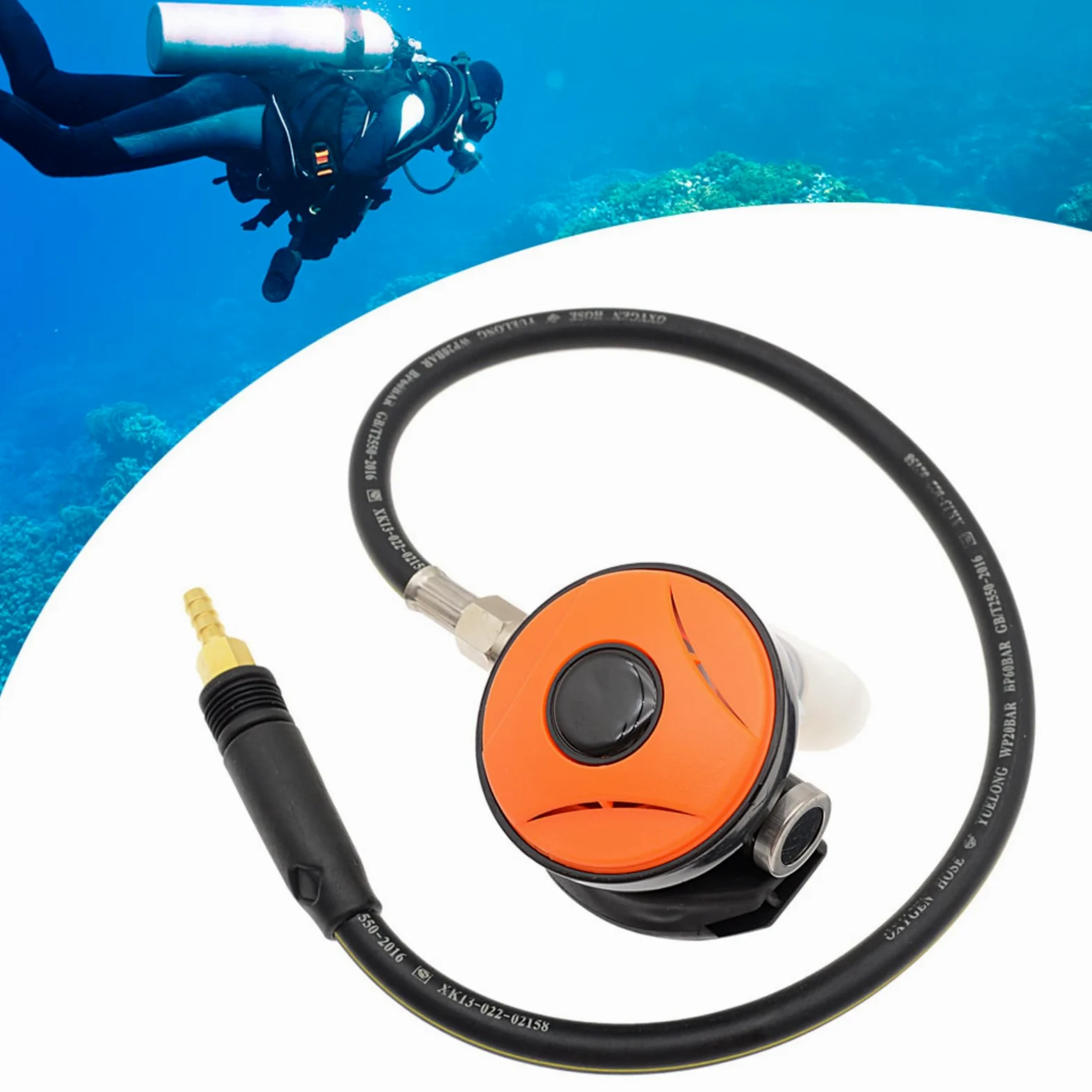 Regulador de Buceo, Tubo de Snorkel, Equipo de Snorkel, Reductor de presión, Segundo regulador de Buceo