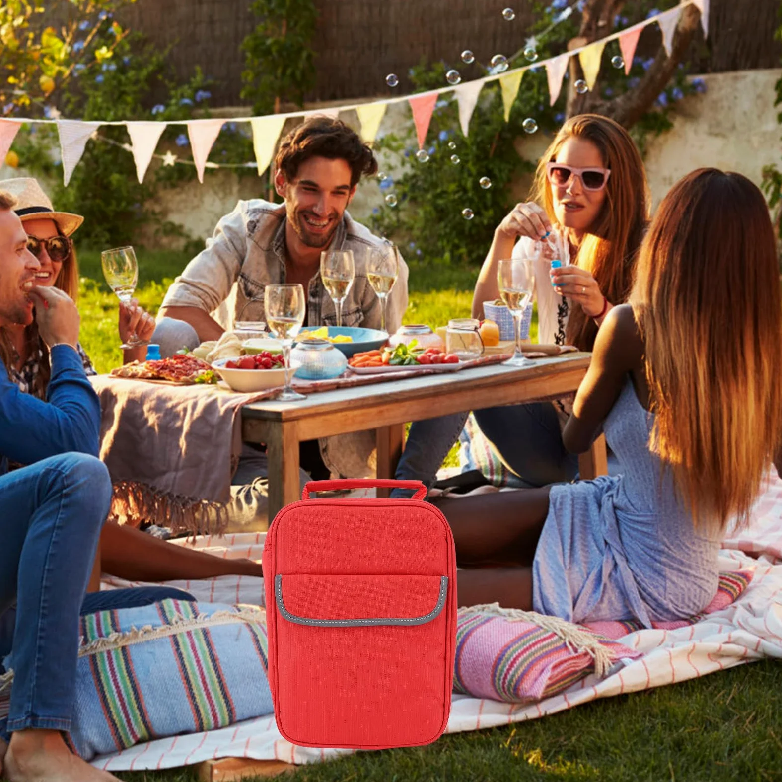 Bolsa de Primeros Auxilios de Emergencia, Bolsa de Poliéster Resistente Al Agua con Tiras Reflectantes para Viajes y Acampadas Al Aire Libre