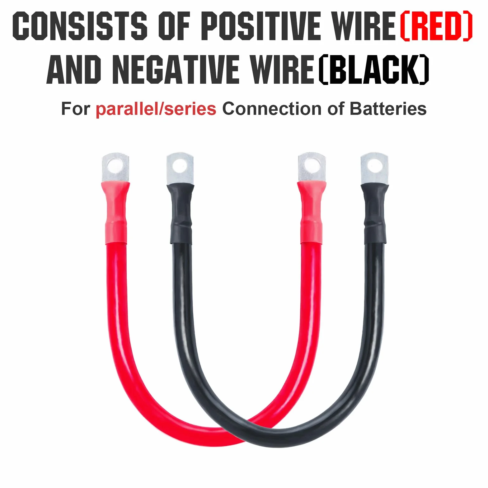 ECO-WORTHY Super 35 Cable de Batería Plana para Coche