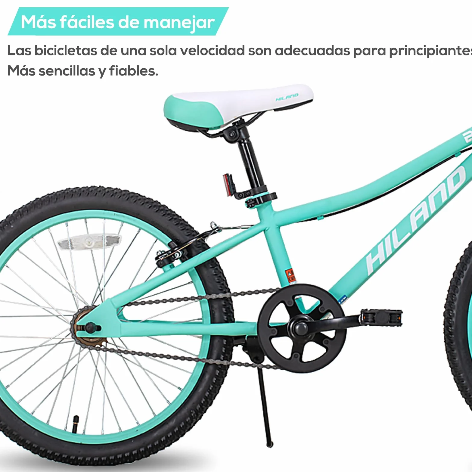 Hiland Climber Bicicletas Infantiles 20 Pulgadas Shimano 1 Velocidad Horquilla Suspensión Freno V Rosa