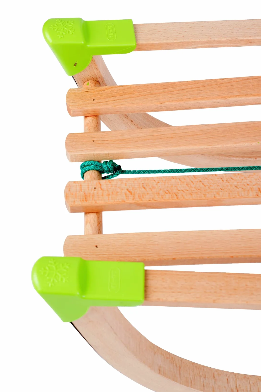 GaGadumi Trineo de madera de 90 cm con respaldo y cuerda de tracción, trineo duradero para niños y adultos, trineo de madera FSC