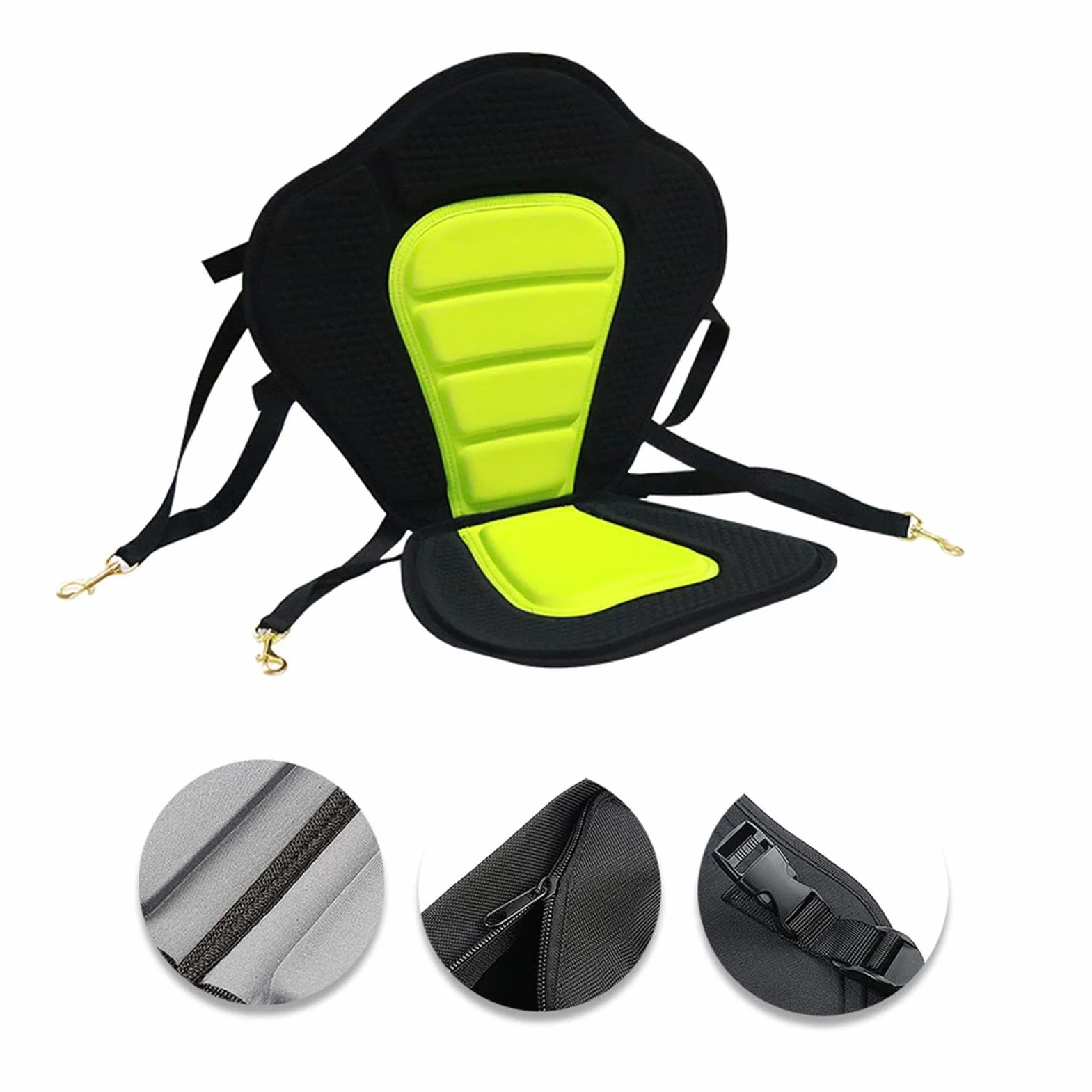 Asiento de Kayak Portátil con Cojín de EVA para Piragüismo, Rafting y Deportes Acuáticos