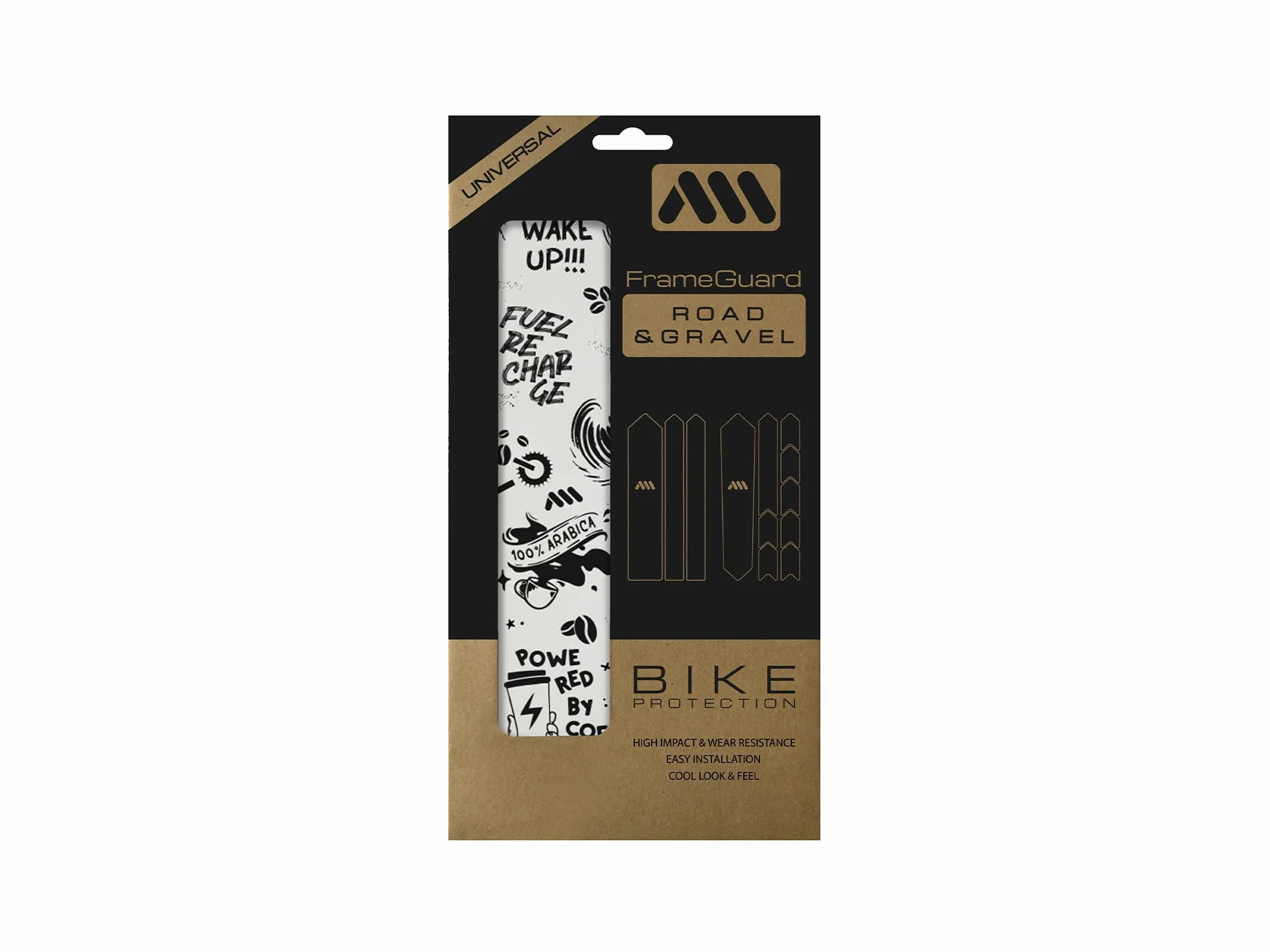 All Mountain Style Protector Cuadro Bicicleta Carretera y Gravel - Kit 18 Piezas PVC Adhesivo - Protección Ligera y Resistente contra Arañazos y Golpes
