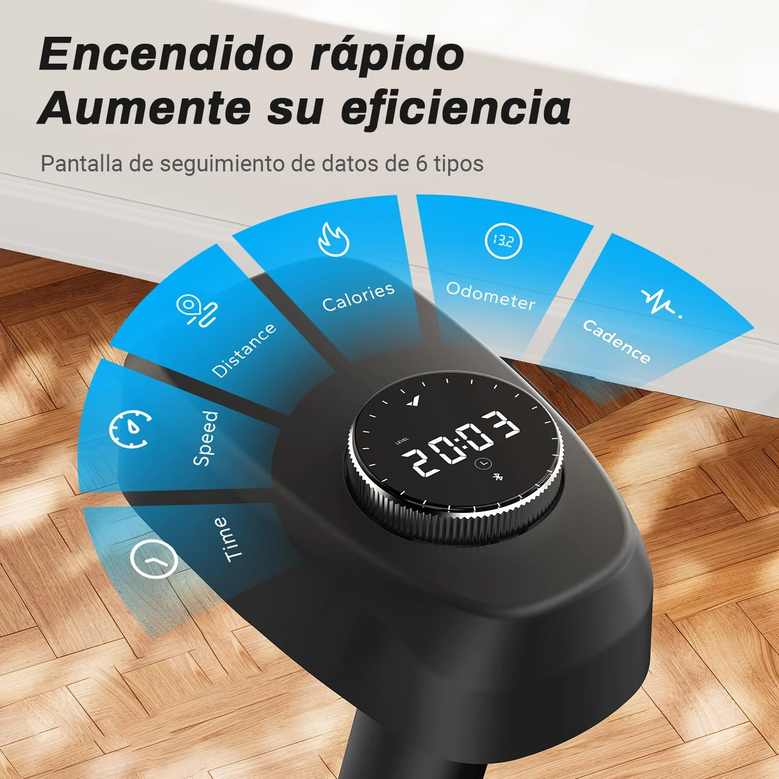 MERACH Bicicleta Estática en Casa con Resistencia Ajustable, Bicicleta Estatica Silenciosa con Monitor LED, Cómodo Cojín de Asiento, App Propia, Capacidad de 136 kg, Entrenamiento Aeróbico