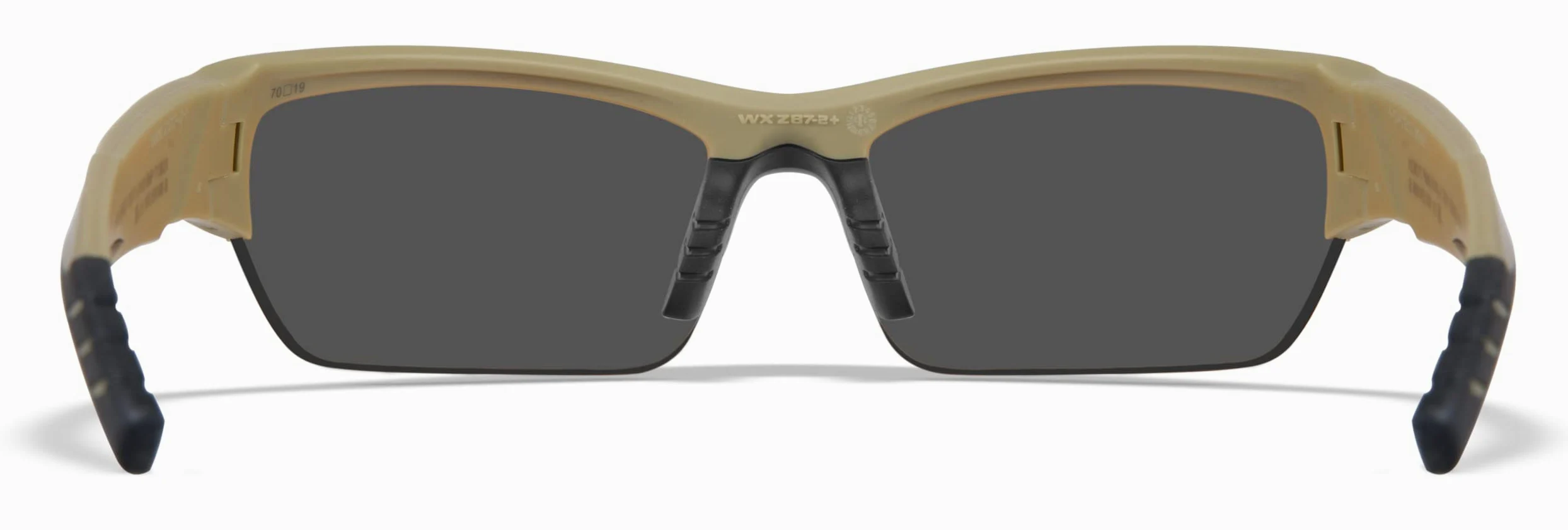 Wiley X │ Unisex │ Gafas de sol tácticas para exteriores │ Marco envolvente │ WX Valor 2.5│ Gafas protectoras │ Lentes intercambiables, Lentes grises, transparentes, óxido claro | Marco negro mate,
