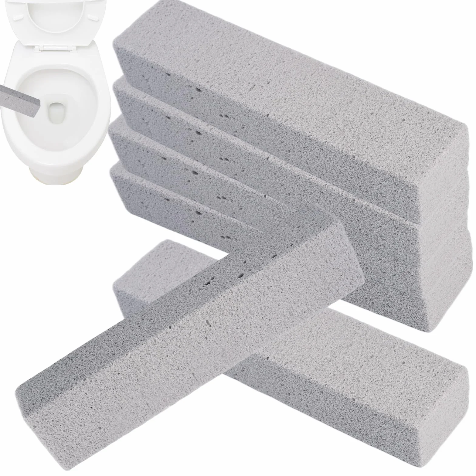 Bloque para Limpieza de WC Piedra Pómez 6 Piezas